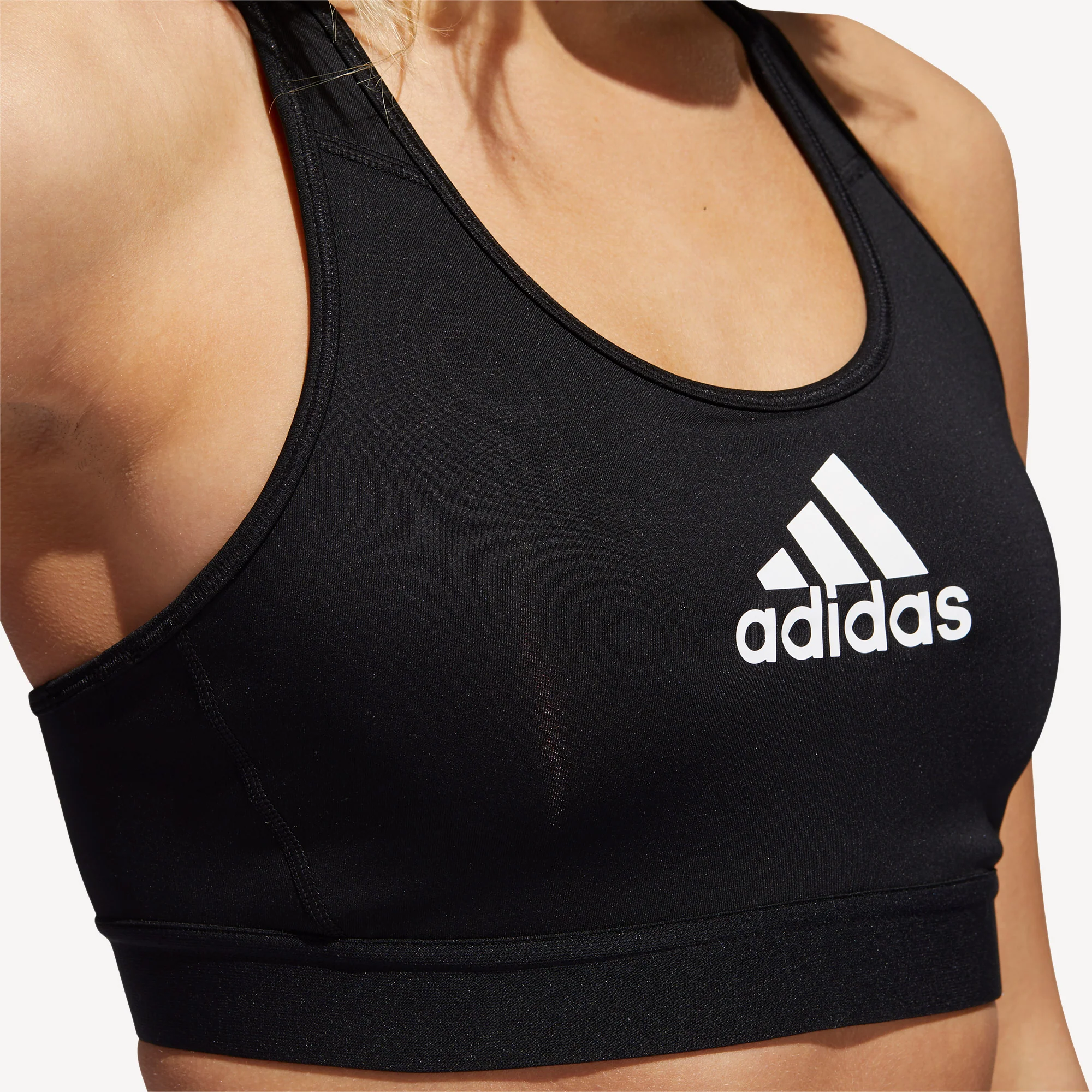 adidas Alphaskin Women's Medium Support Sports Bra - Image 4
