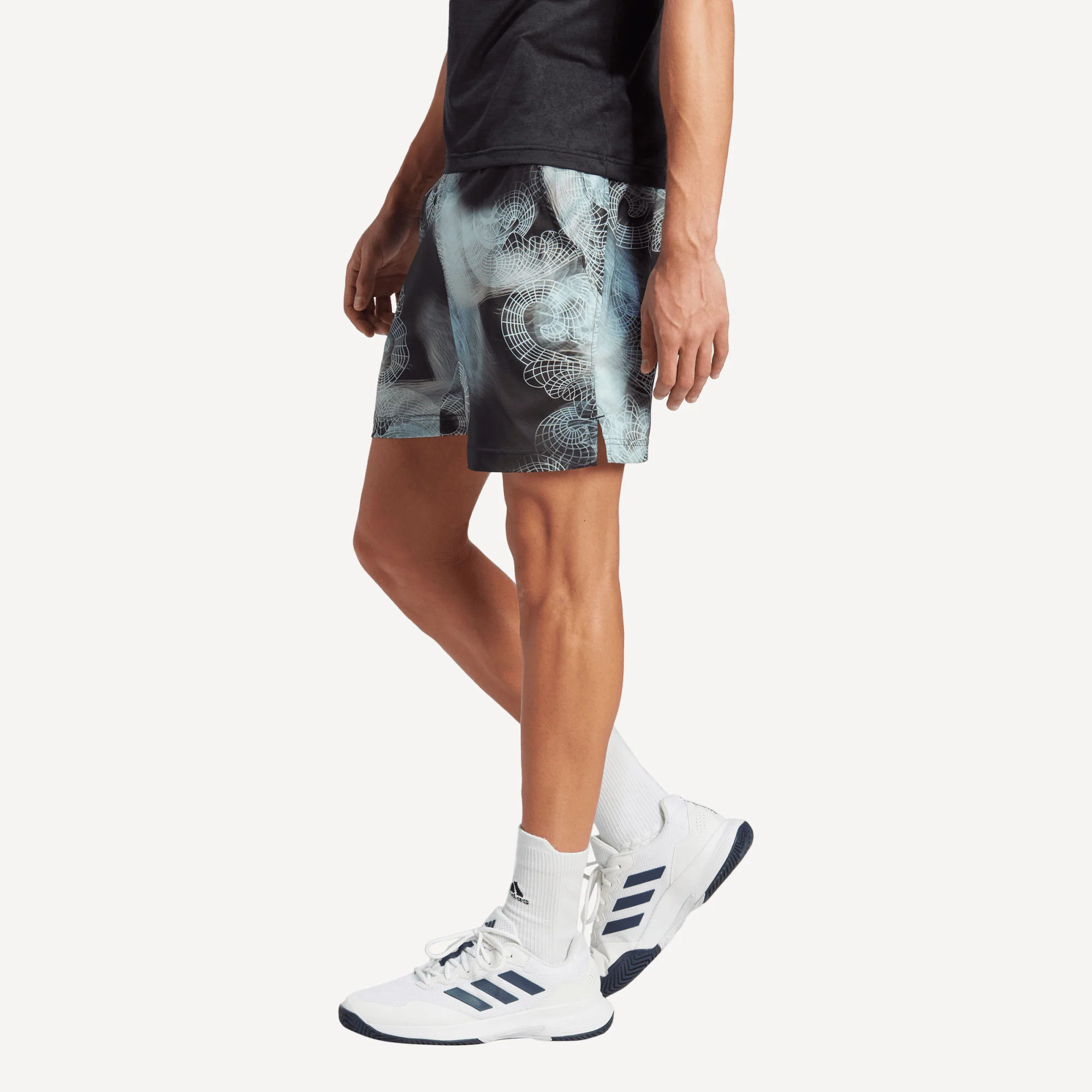 adidas Ergo London Pro Men's Printed Tennis Shorts - Image 3