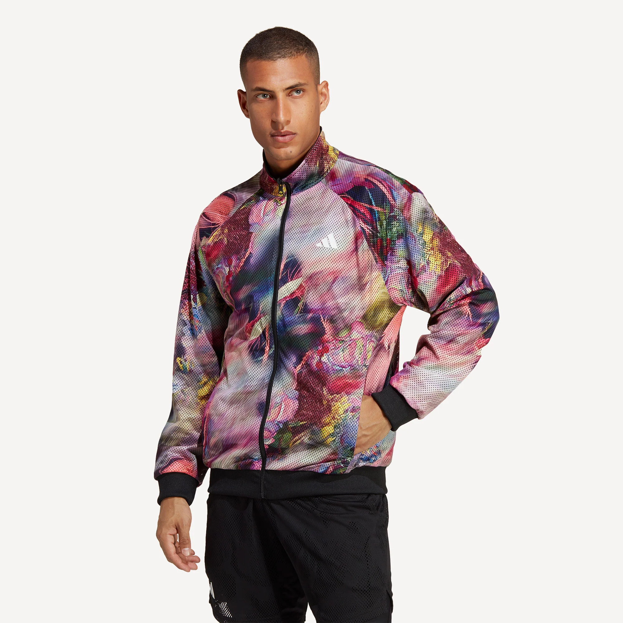 adidas Melbourne Men's Reversible Stretch Woven Tennis Jacket