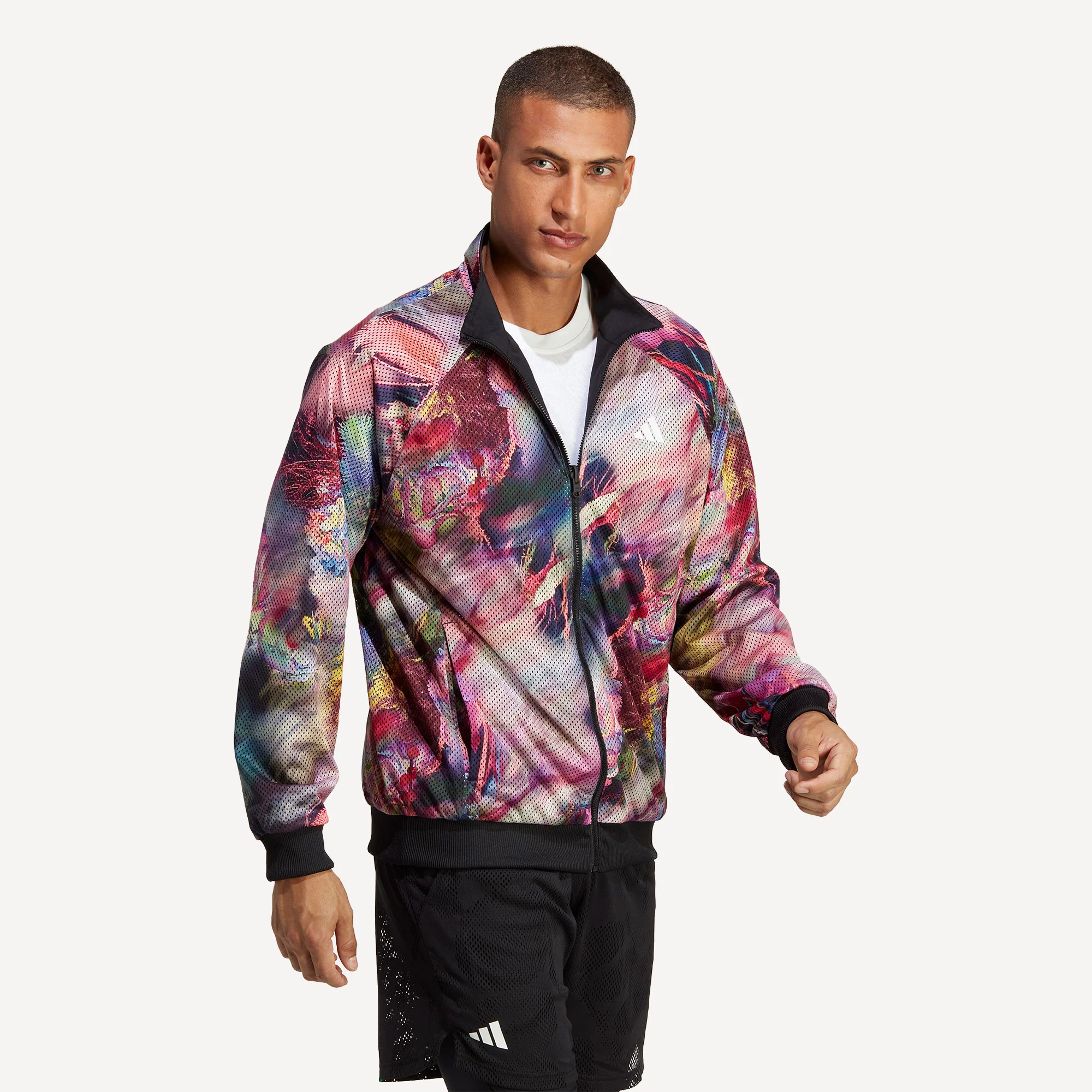 adidas Melbourne Men's Reversible Stretch Woven Tennis Jacket - Image 4