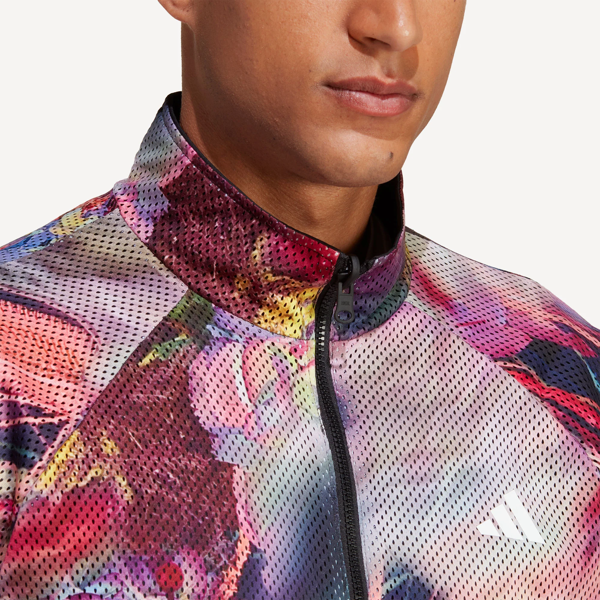 adidas Melbourne Men's Reversible Stretch Woven Tennis Jacket - Image 5