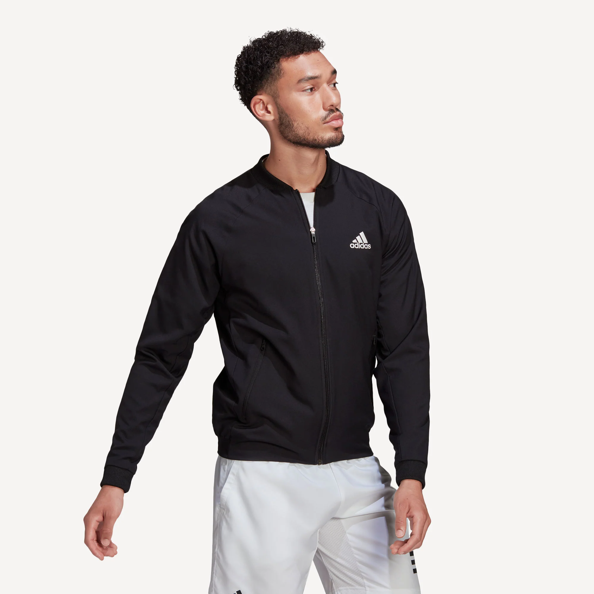 adidas Melbourne Men's Stretch Woven Tennis Jacket - Image 3
