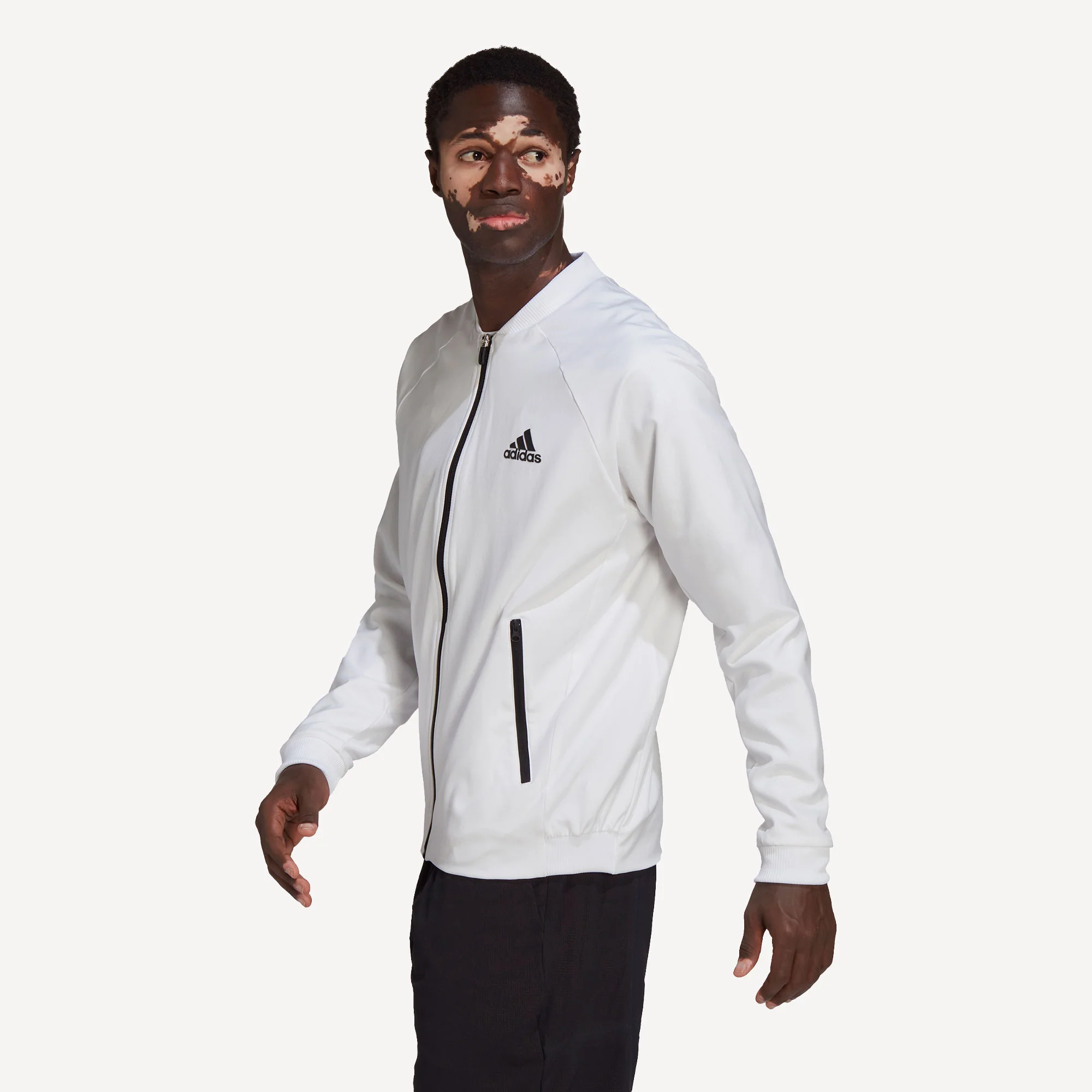 adidas Melbourne Men's Stretch Woven Tennis Jacket - Image 4