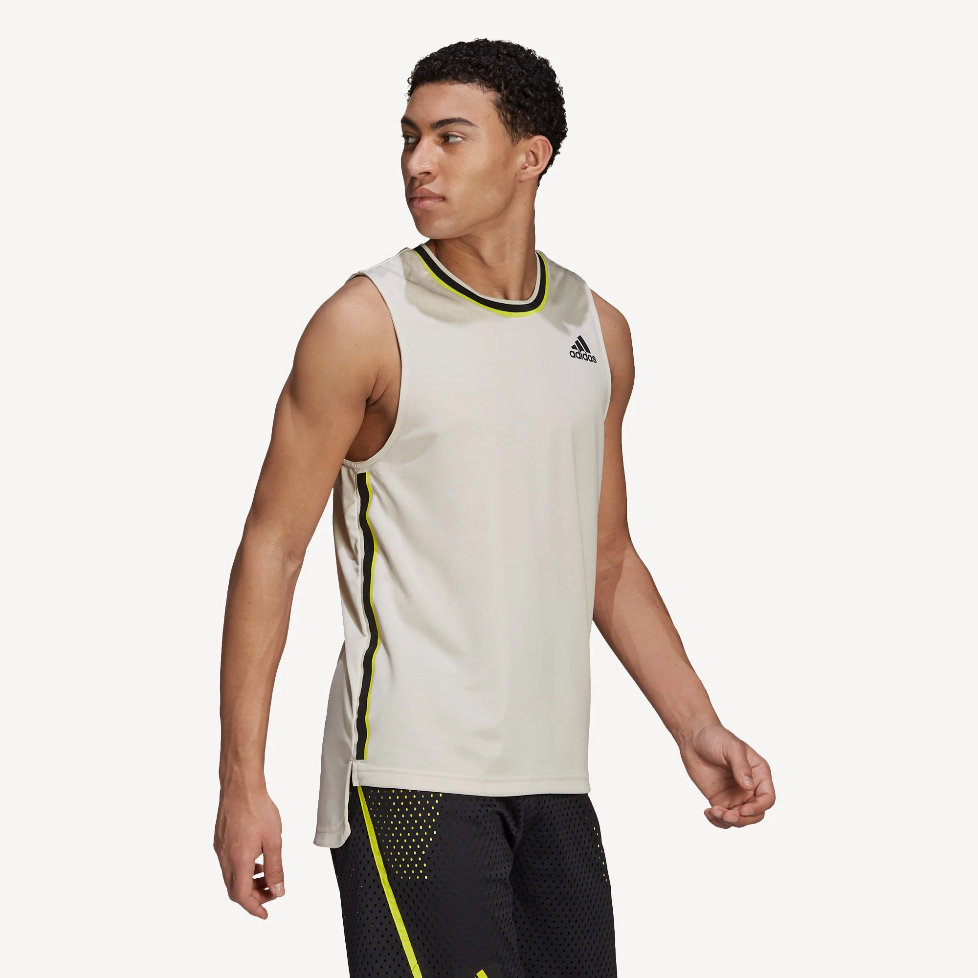 adidas Primeblue Heat Ready Men's Sleeveless Tennis Shirt - Image 3