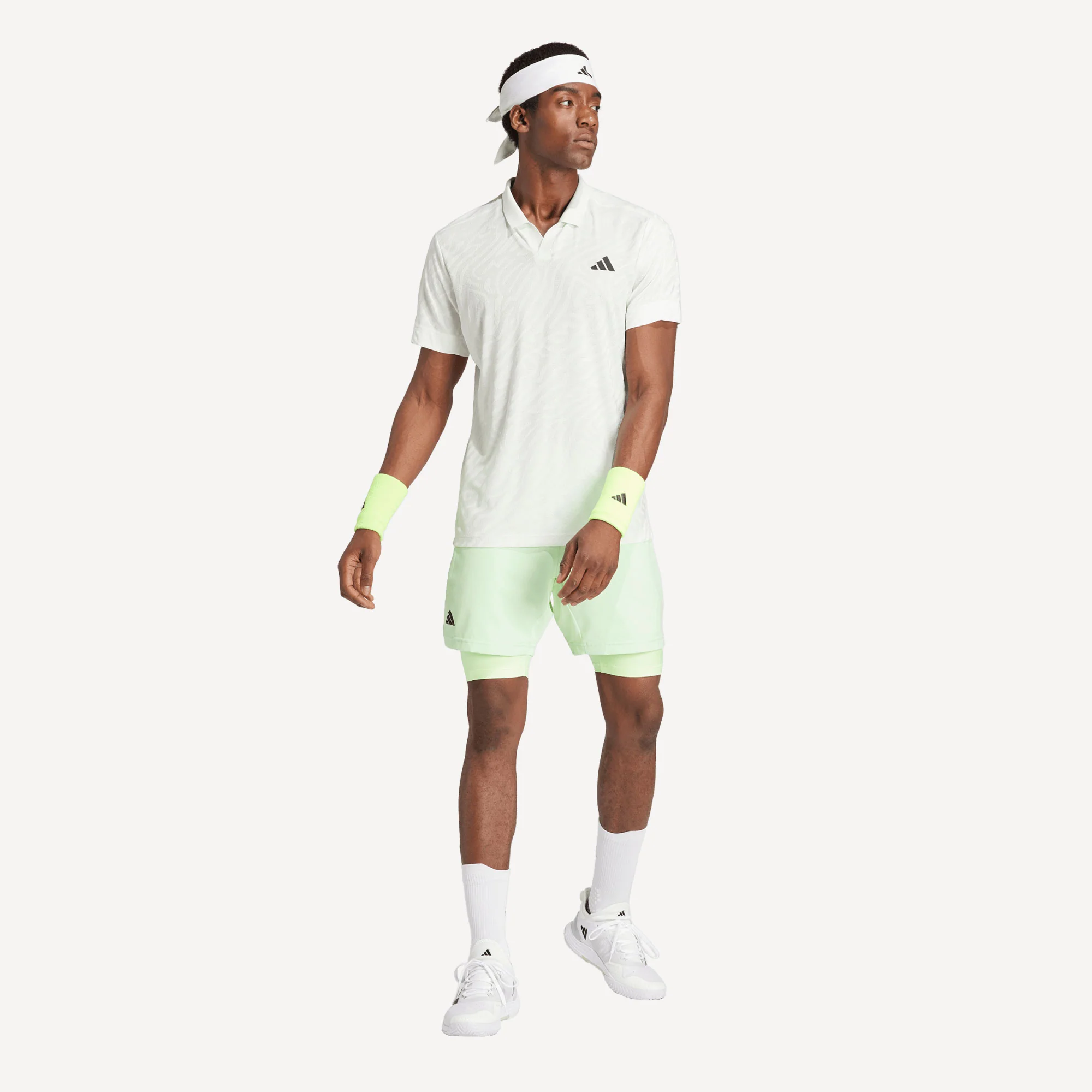 adidas Pro Melbourne Men's Tennis Shorts and Inner Shorts Set - Image 4