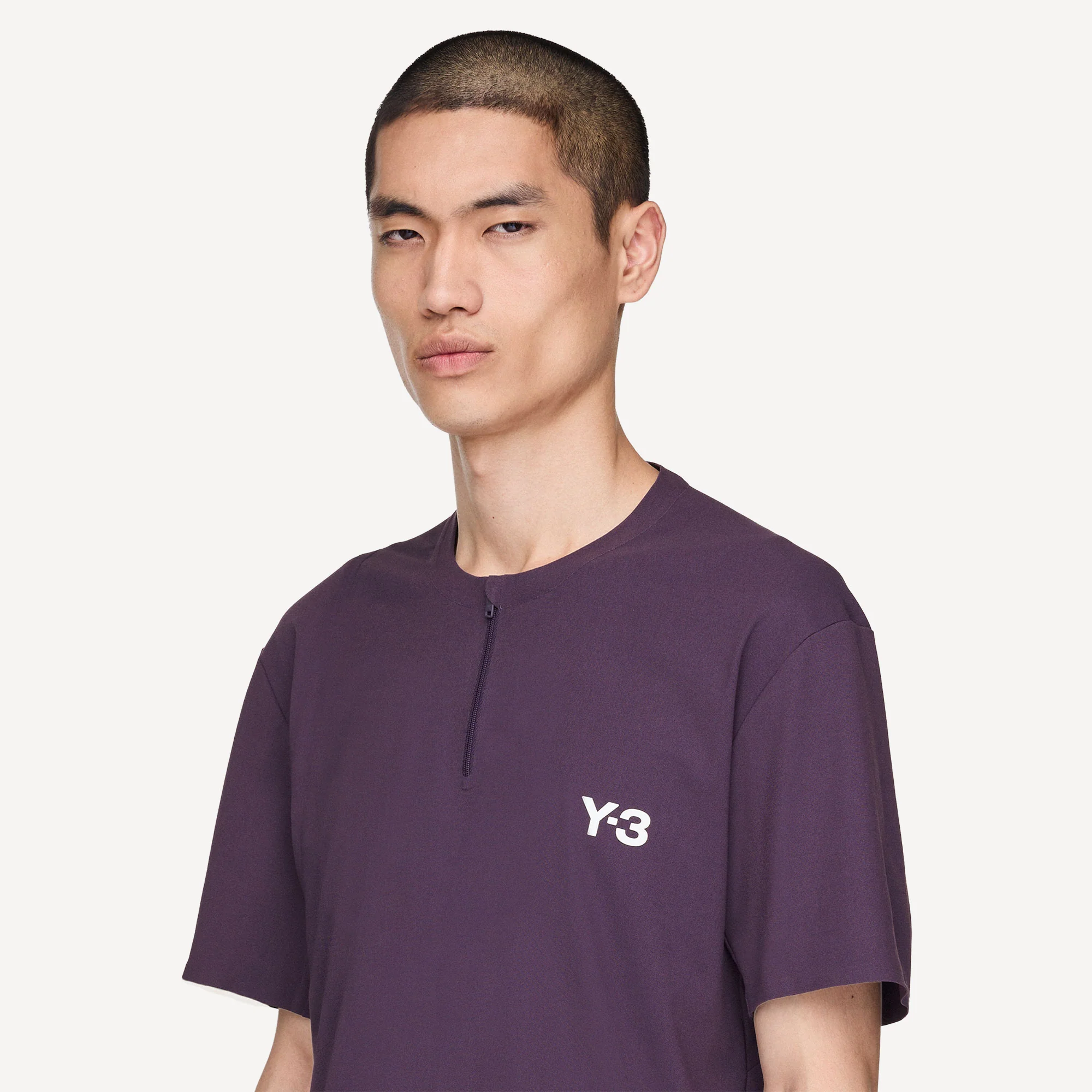adidas Y-3 Pro US Open Men's Freelift Zip Tennis Shirt - Image 6