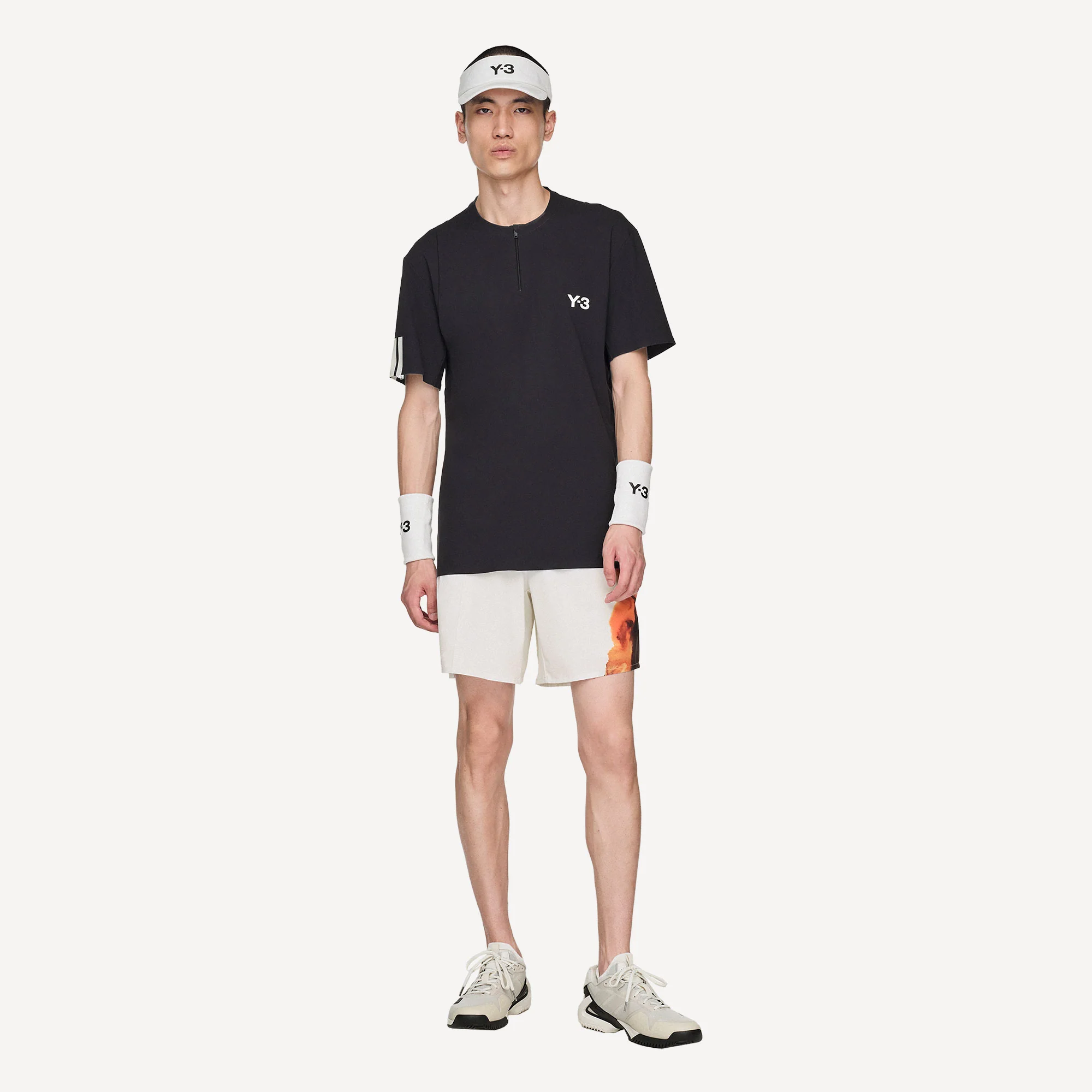 adidas Y-3 Pro US Open Men's Freelift Zip Tennis Shirt - Image 4