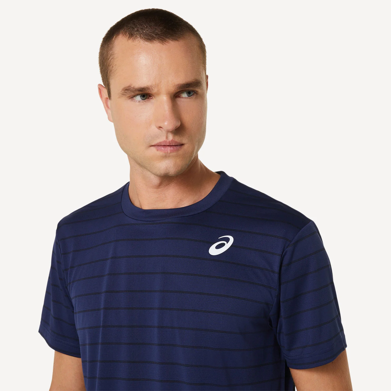 ASICS Court Men's Striped Tennis Shirt - Image 4