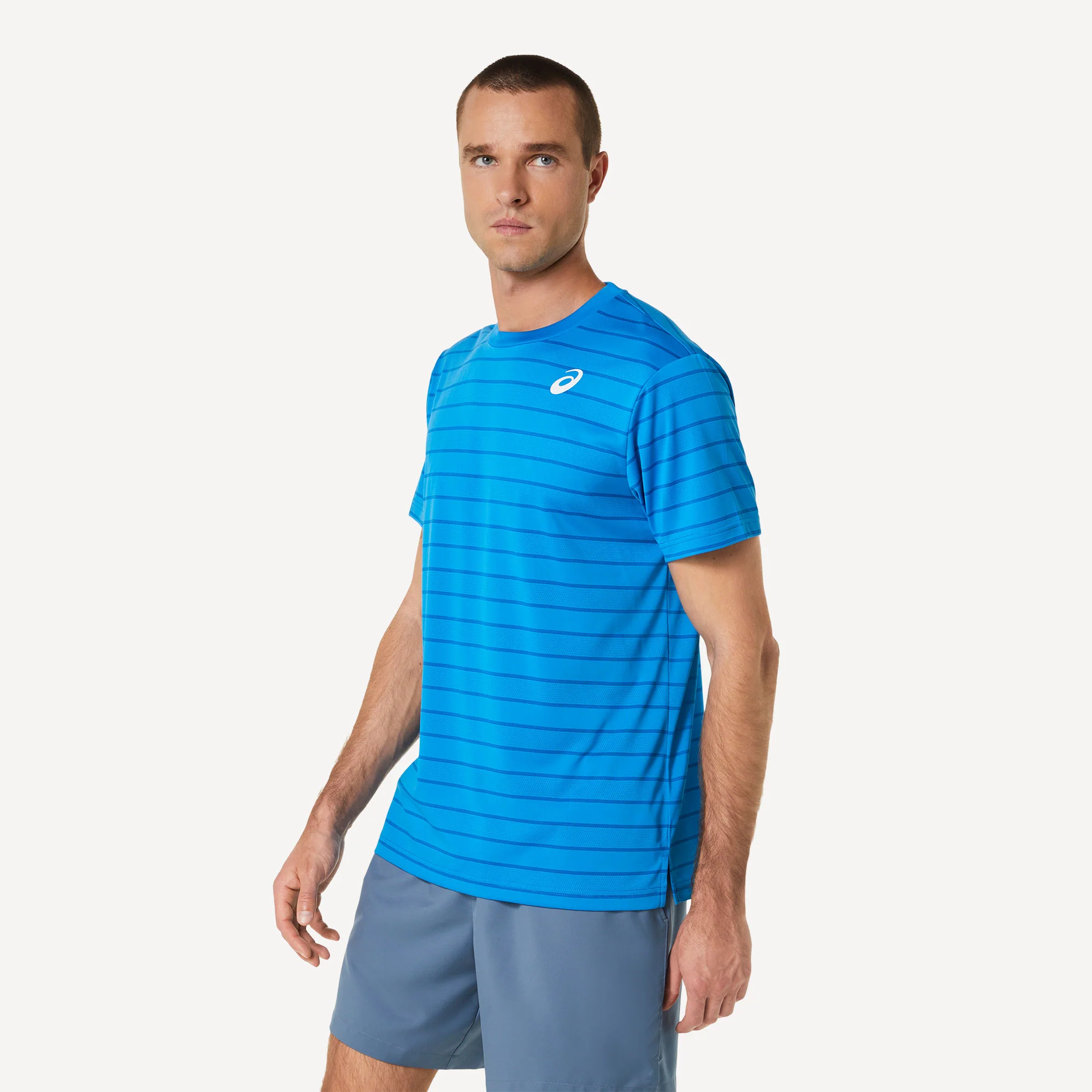 ASICS Court Men's Striped Tennis Shirt - Image 3