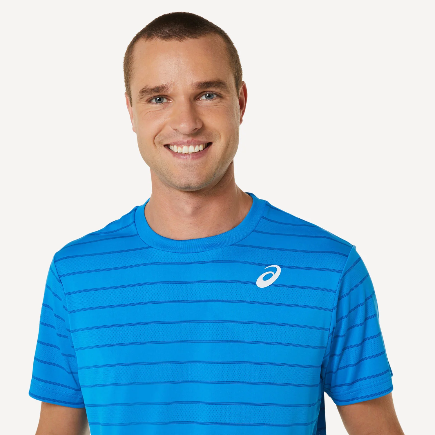 ASICS Court Men's Striped Tennis Shirt - Image 4