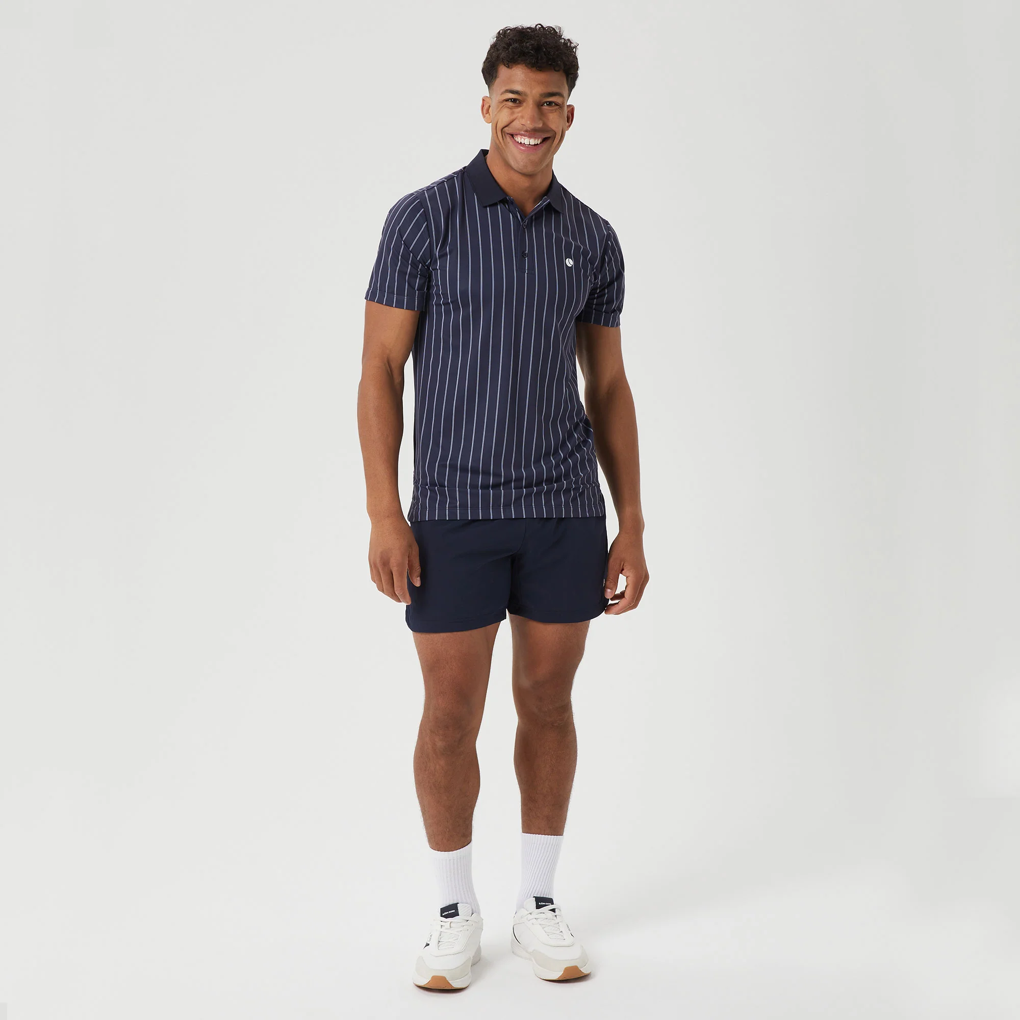 Björn Borg Ace Men's Pinstripe Tennis Polo - Image 4