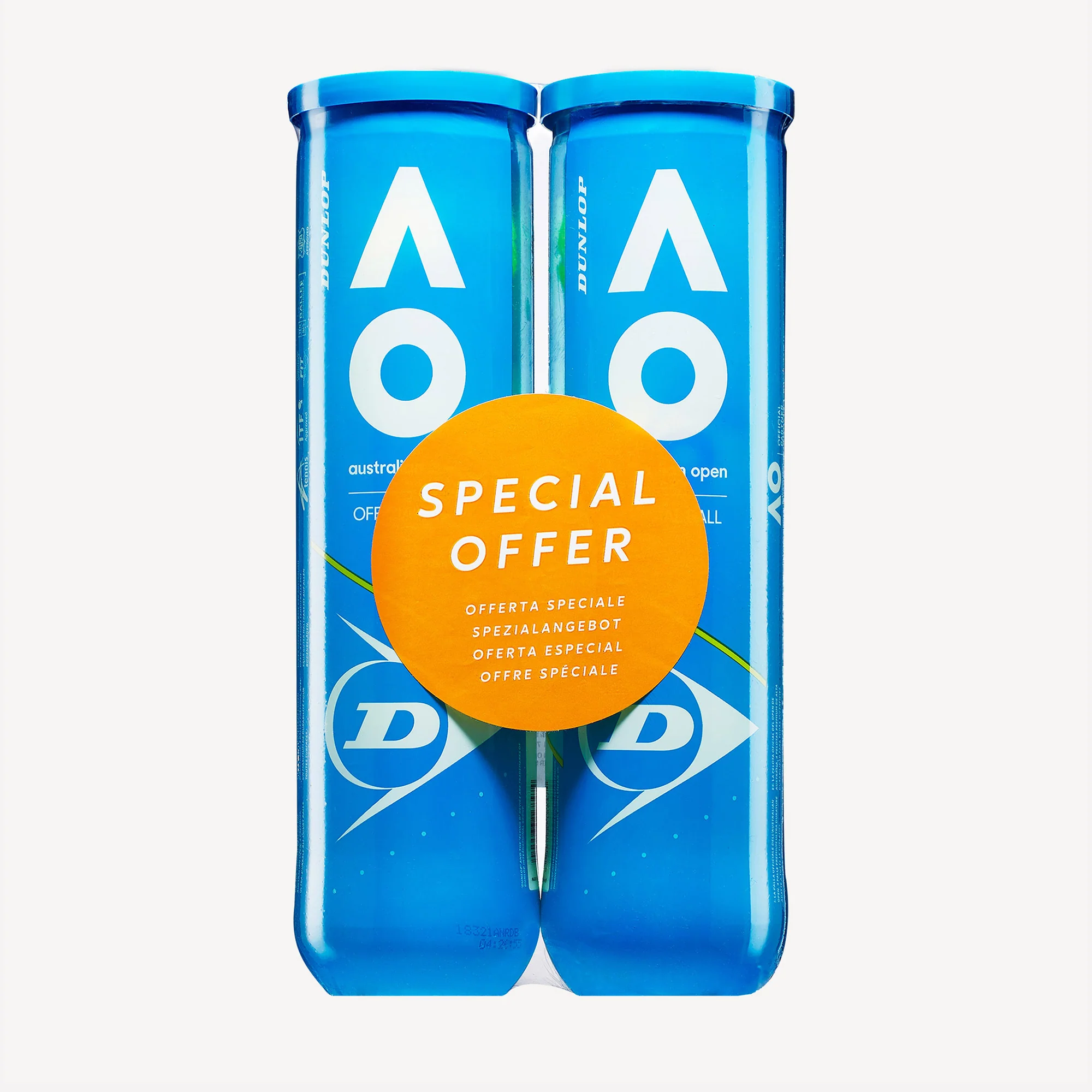 Dunlop Australian Open 4 Tennis Balls Bipack