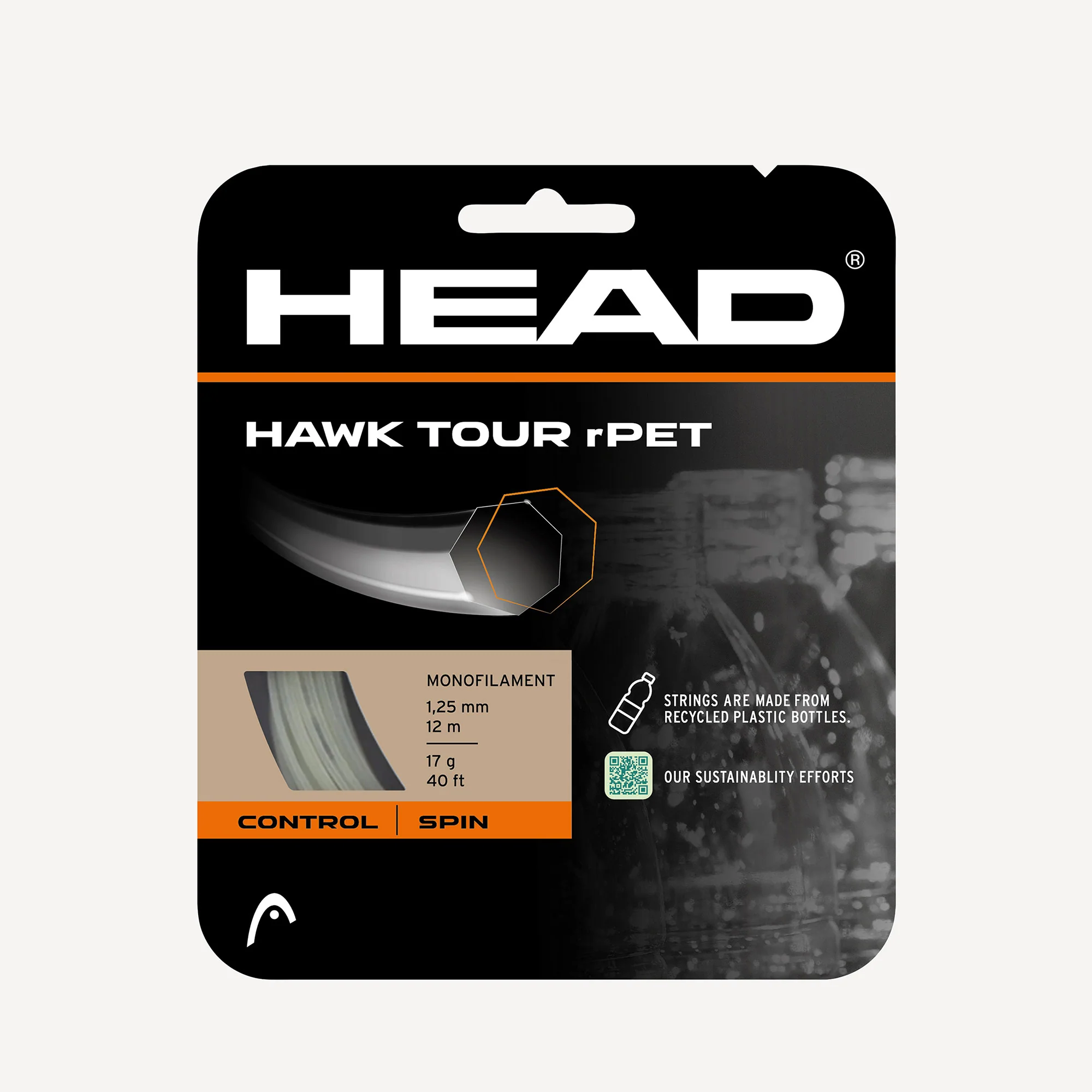HEAD Hawk Tour Rpet Tennis String Set 12 m