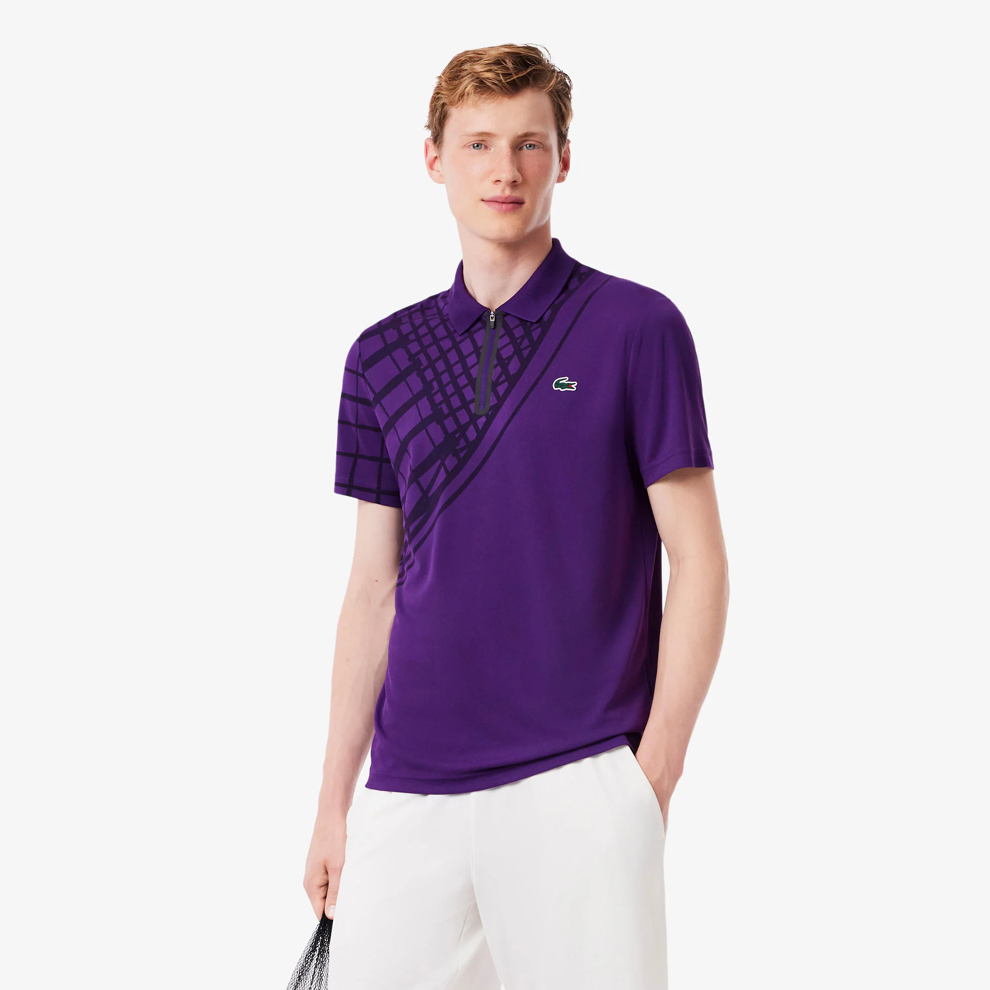 Lacoste Players Men's Ultra Dry Pique Tennis Polo