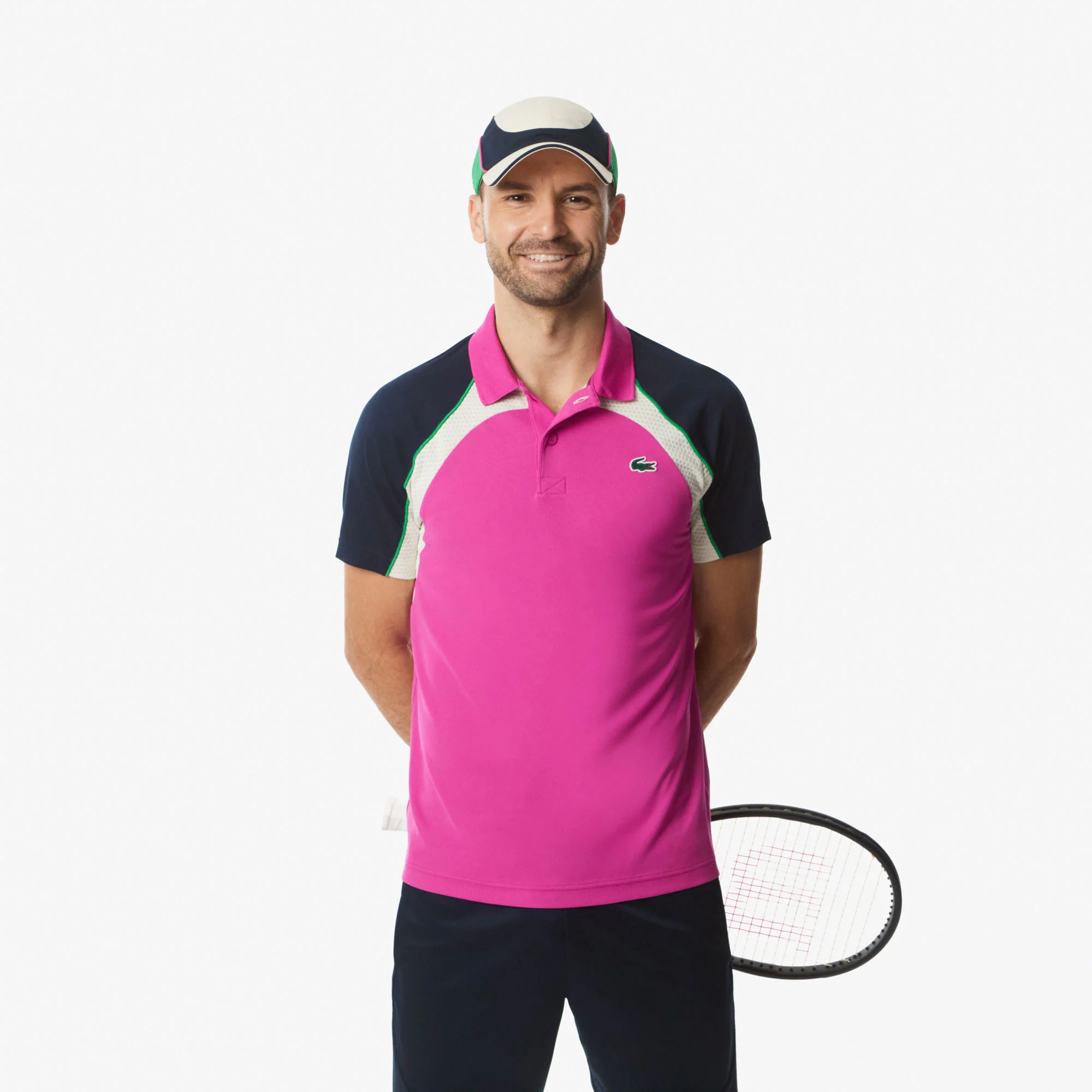 Lacoste Players Men's Ultra Dry Pique Tennis Polo