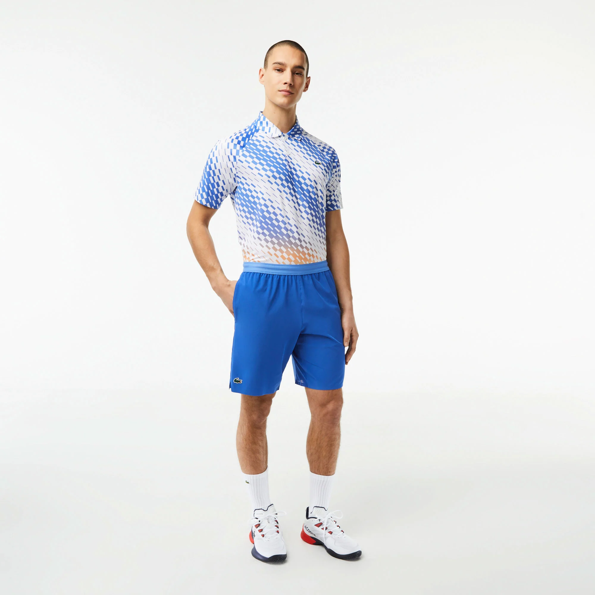 Lacoste x Novak Djokovic Men's Stretch Tennis Shorts - Image 3