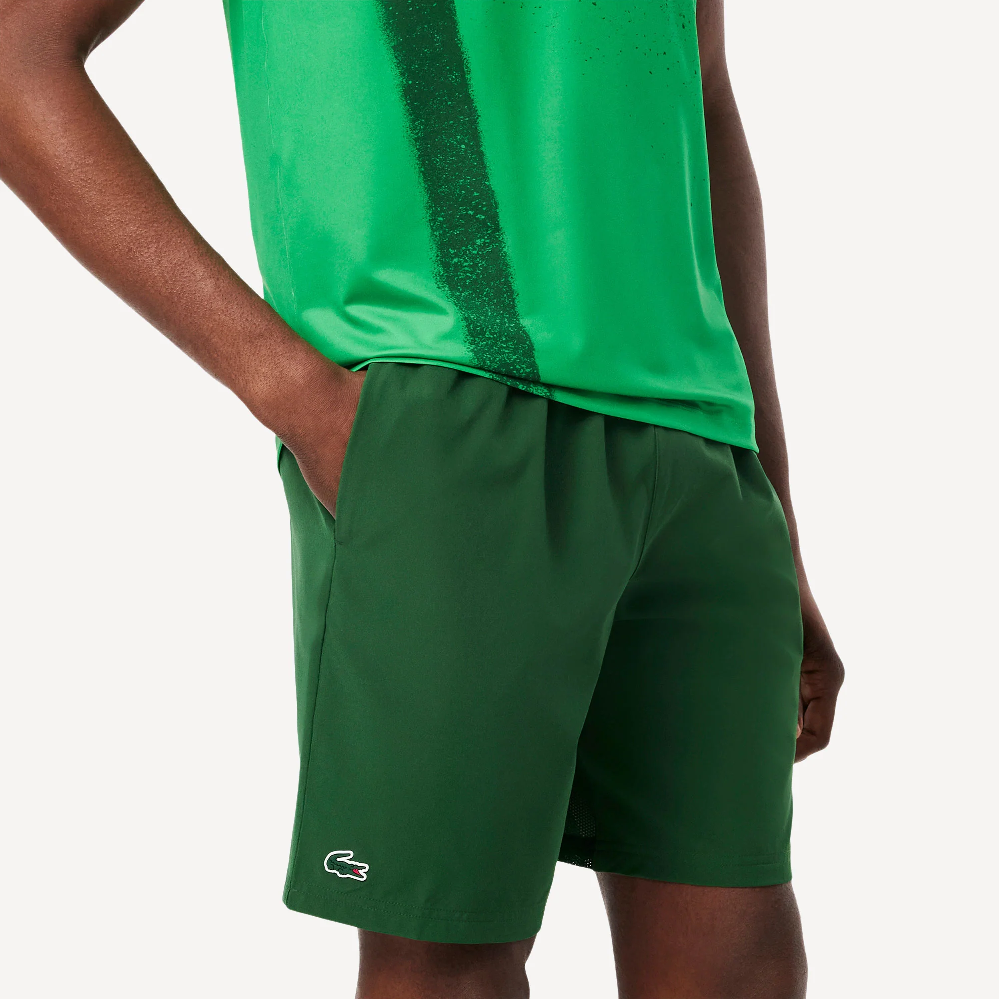 Lacoste x Novak Djokovic Men's Technical Woven 8-Inch Tennis Shorts