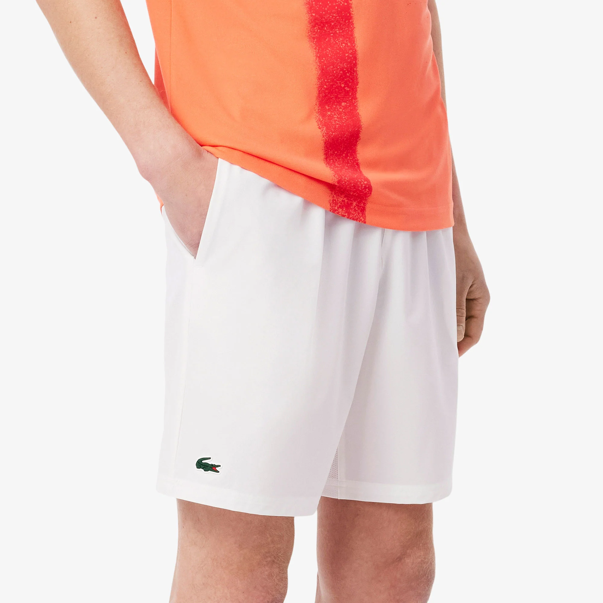 Lacoste x Novak Djokovic Men's Technical Woven 8-Inch Tennis Shorts