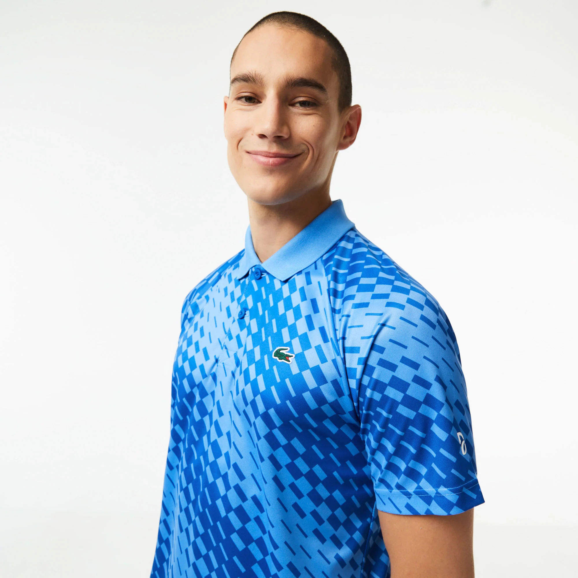 Lacoste x Novak Djokovic Ultra Dry Men's Pique Tennis Polo - Image 3