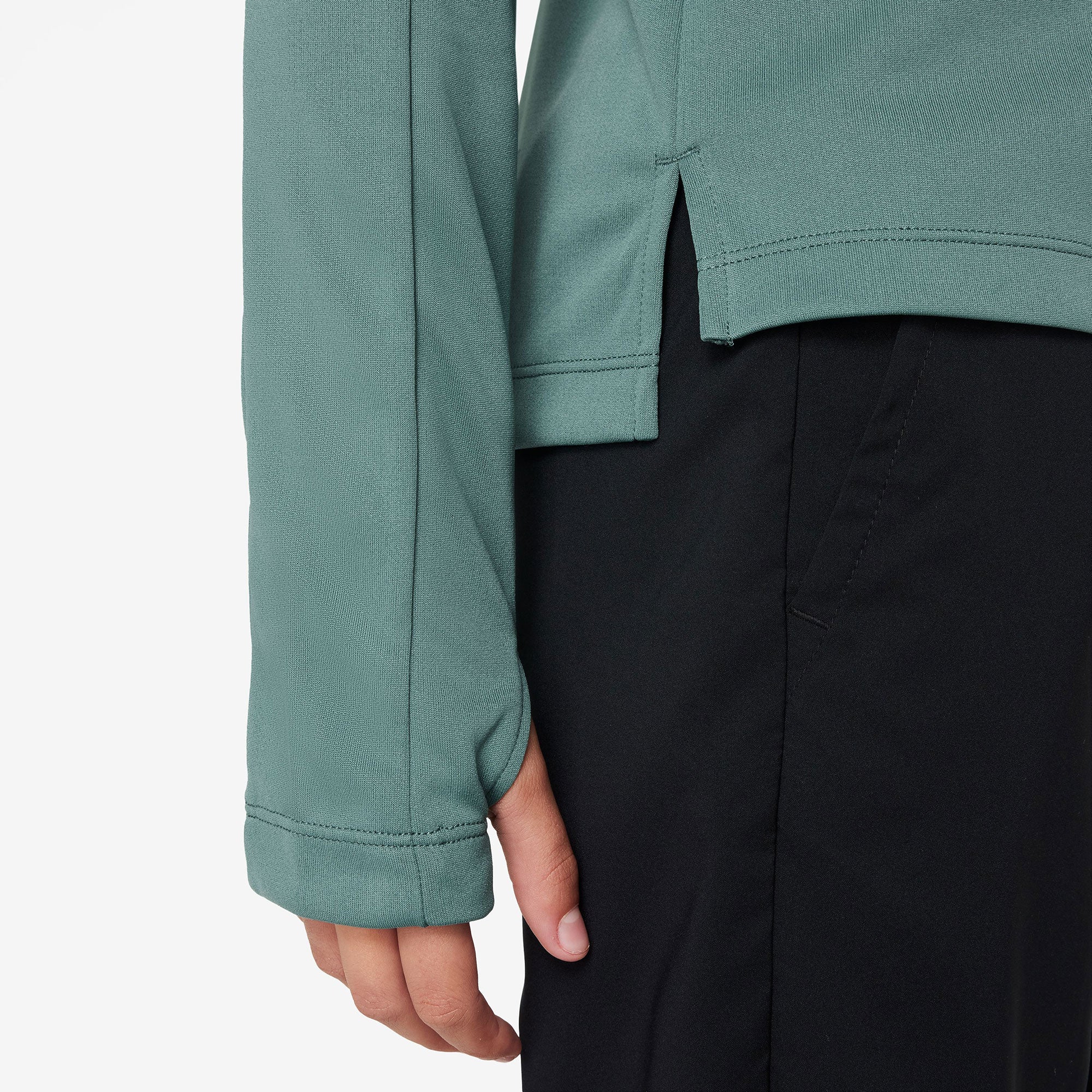 Nike Girls' Dri-FIT Half-Zip LS Top - Image 3