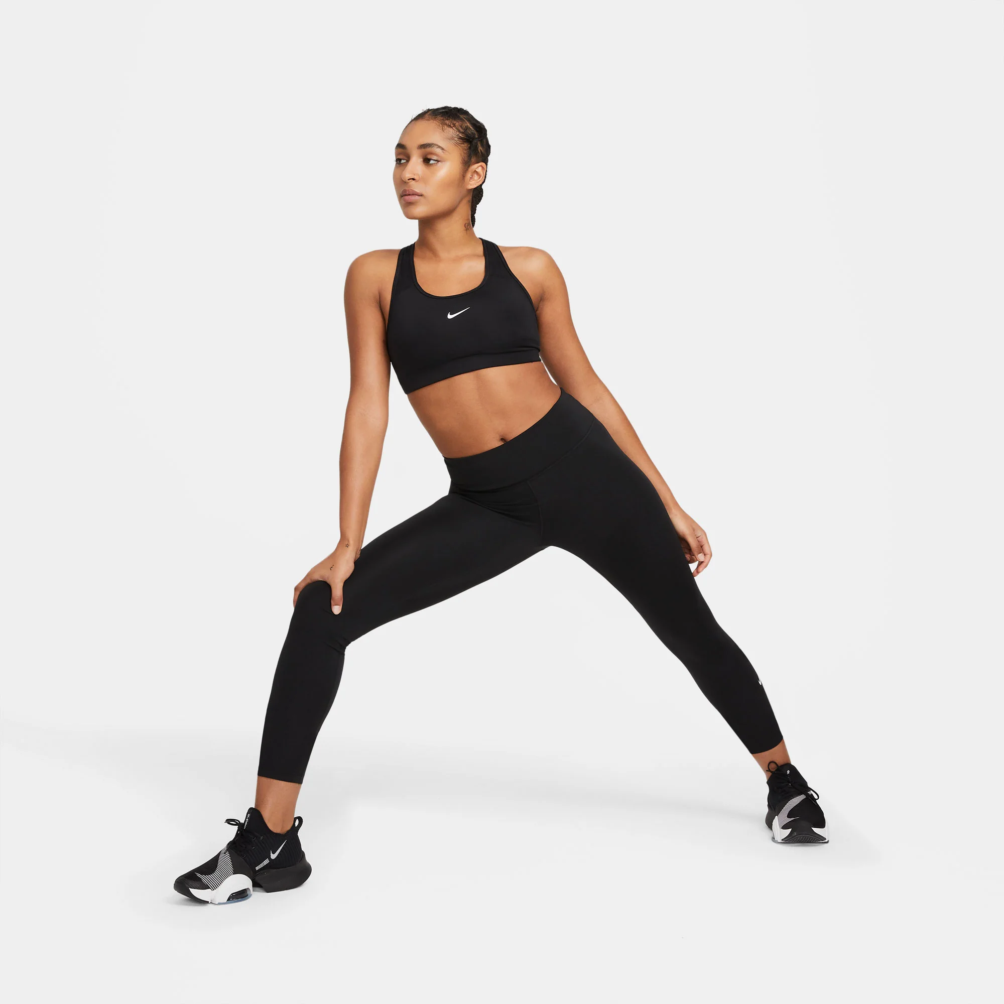 Nike One Dri-FIT Women's Mid-Rise Crop Tights - Image 6