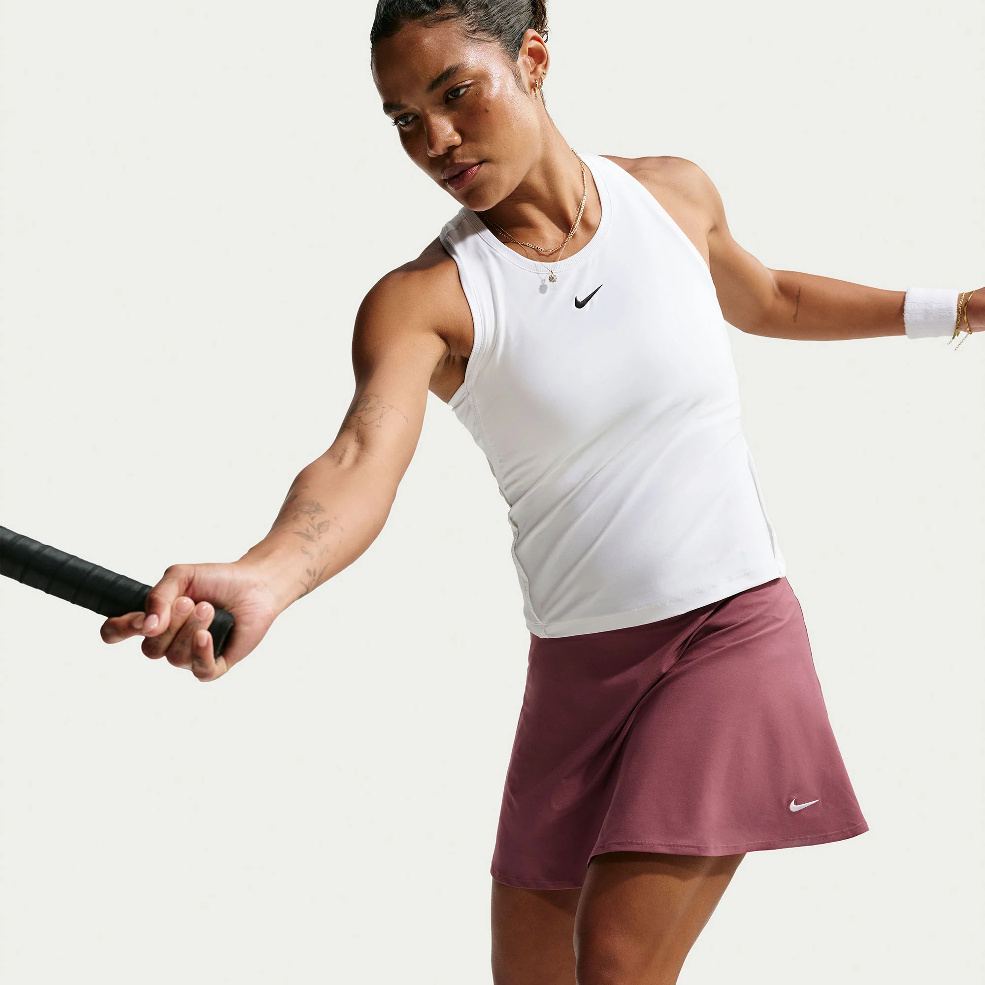 Nike Victory Women's Dri-FIT Mid-Rise Flouncy Tennis Skirt - Image 5