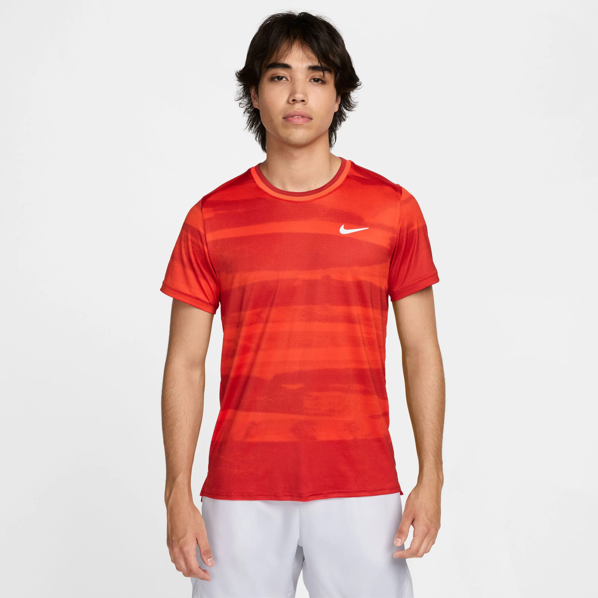 NikeCourt Advantage Men's Dri-FIT Printed Tennis Shirt
