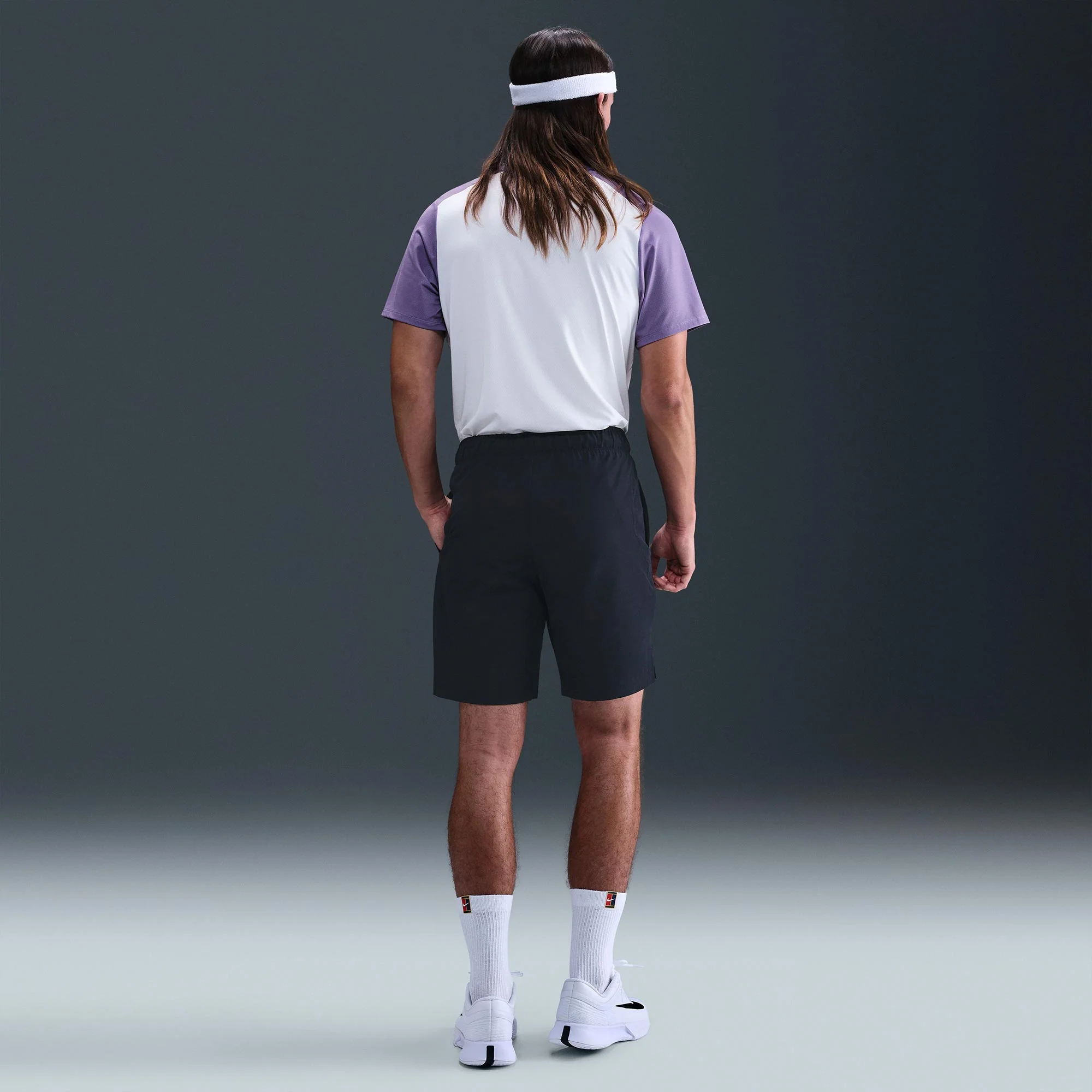 NikeCourt Advantage Men's Dri-FIT Printed Tennis Shirt - Image 5