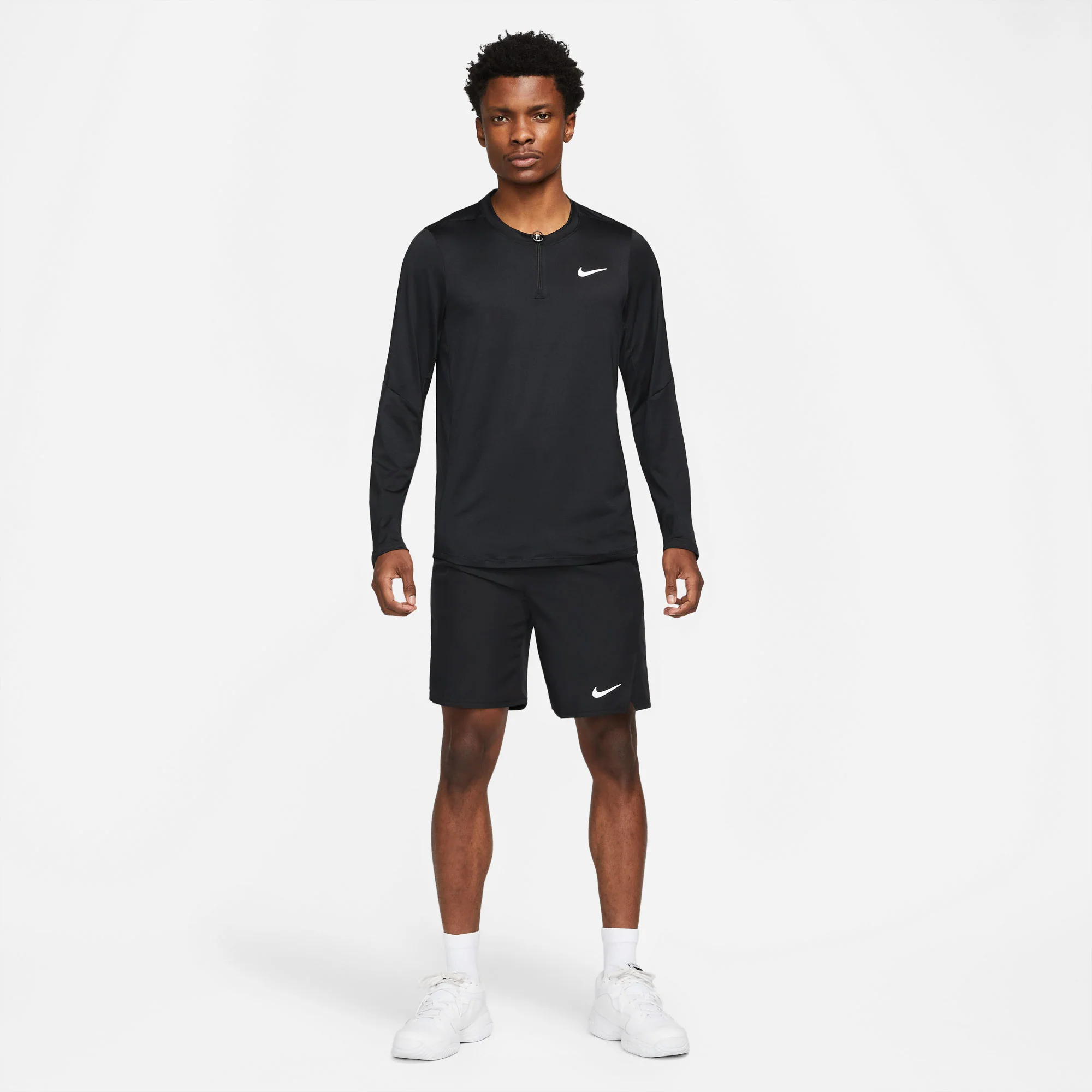 NikeCourt Dri-FIT Advantage Men's Long-Sleeve Half-Zip Tennis Shirt - Image 3