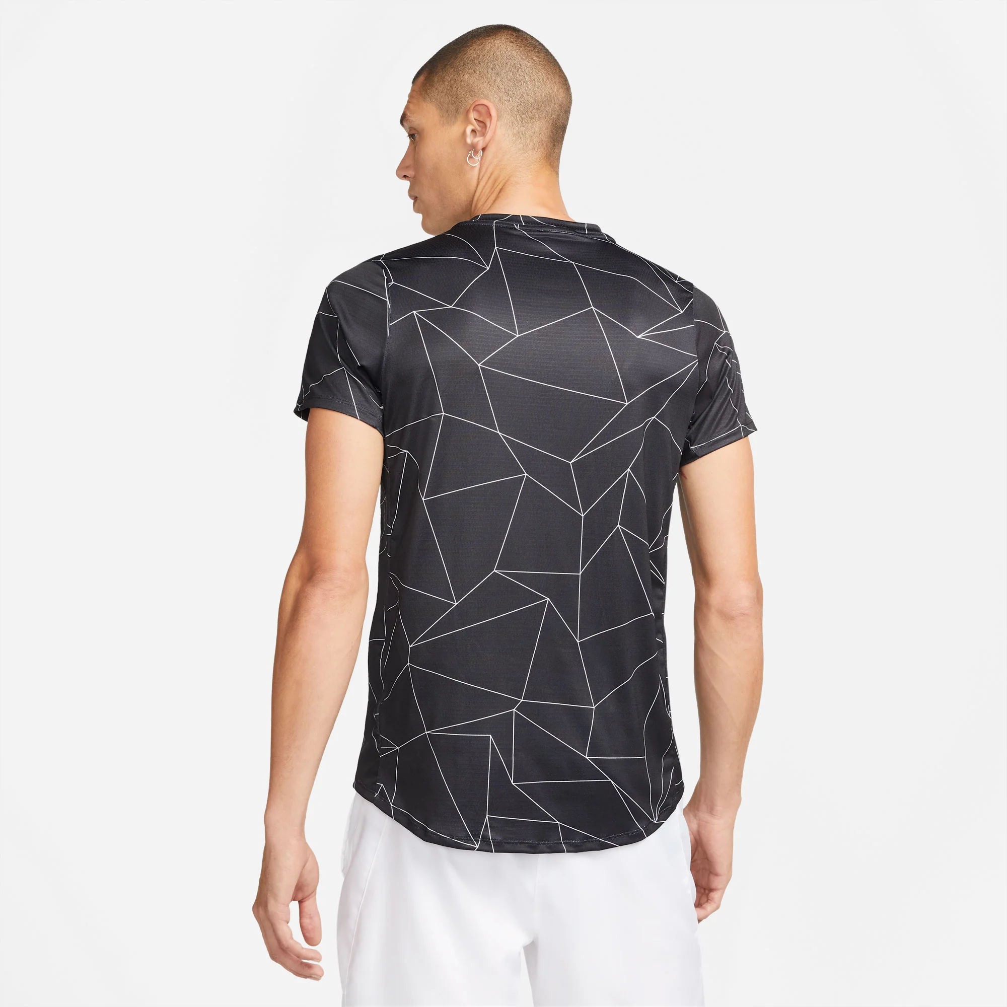 NikeCourt Dri-FIT Advantage Men's Printed Tennis Shirt - Image 2