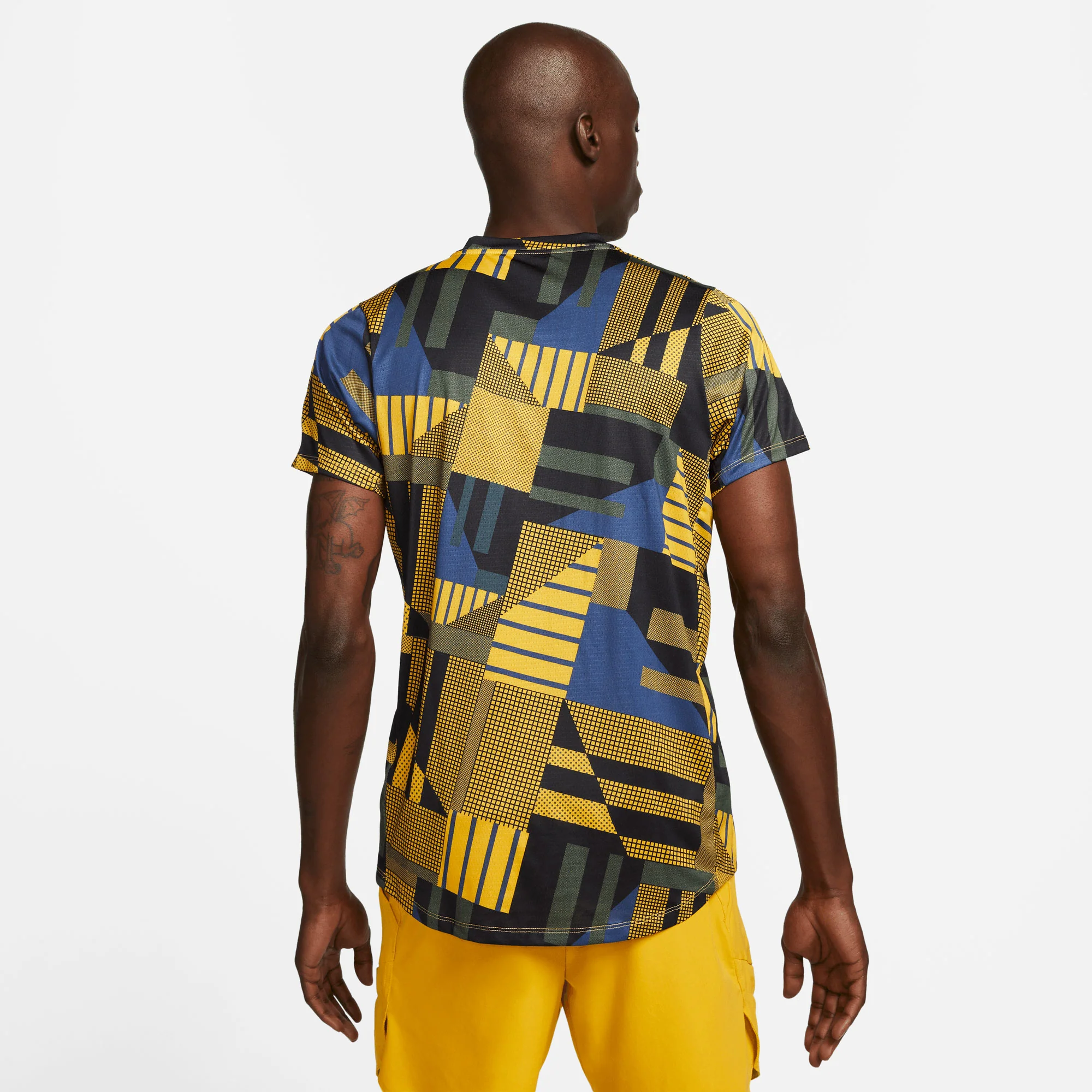 NikeCourt Dri-FIT Advantage Men's Printed Tennis Shirt - Image 2
