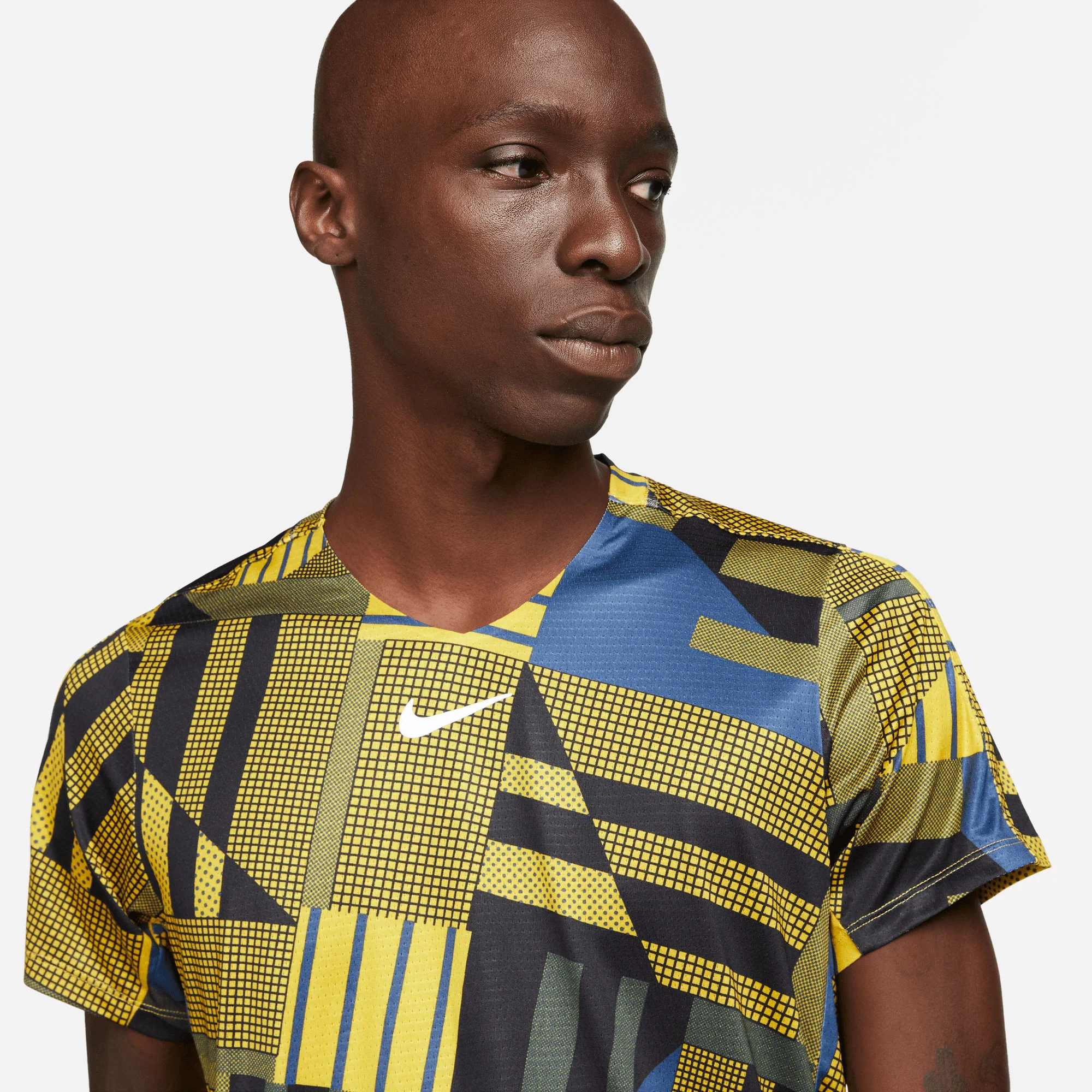 NikeCourt Dri-FIT Advantage Men's Printed Tennis Shirt - Image 3
