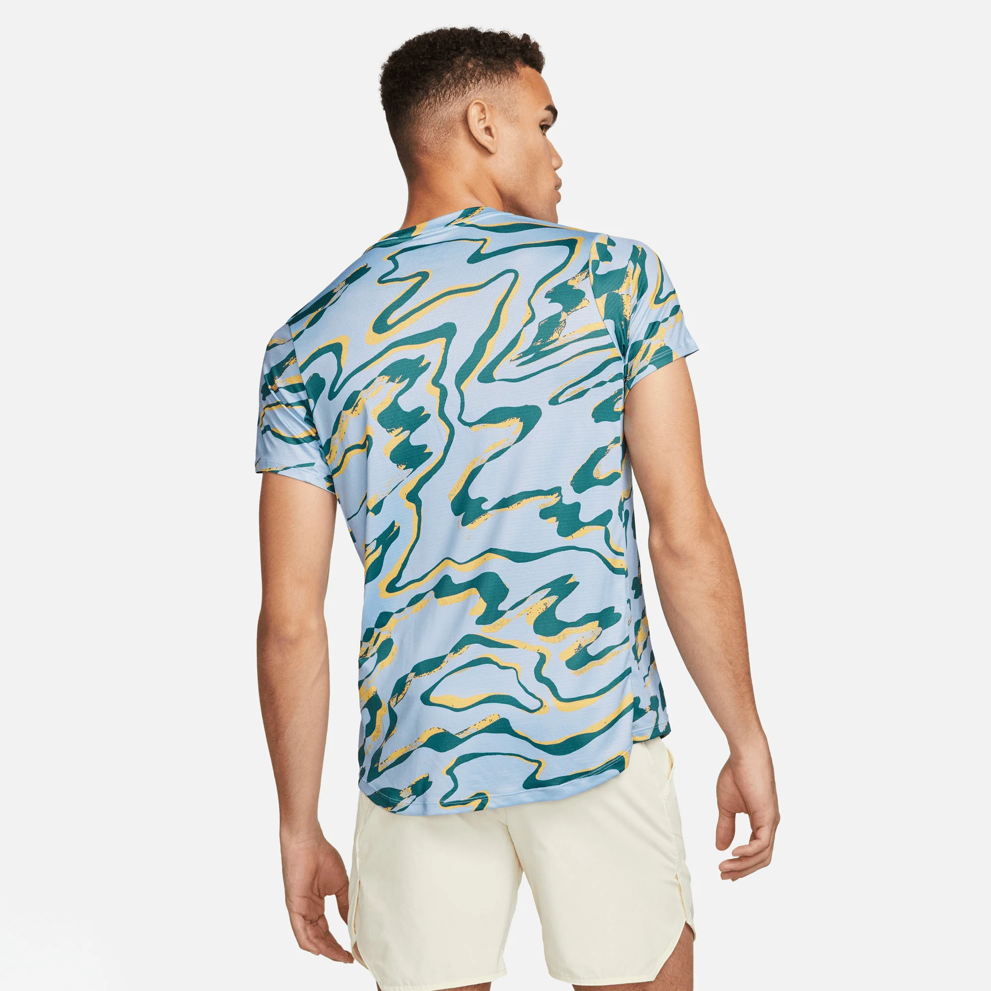 NikeCourt Dri-FIT Advantage Men's Printed Tennis Shirt - Image 2