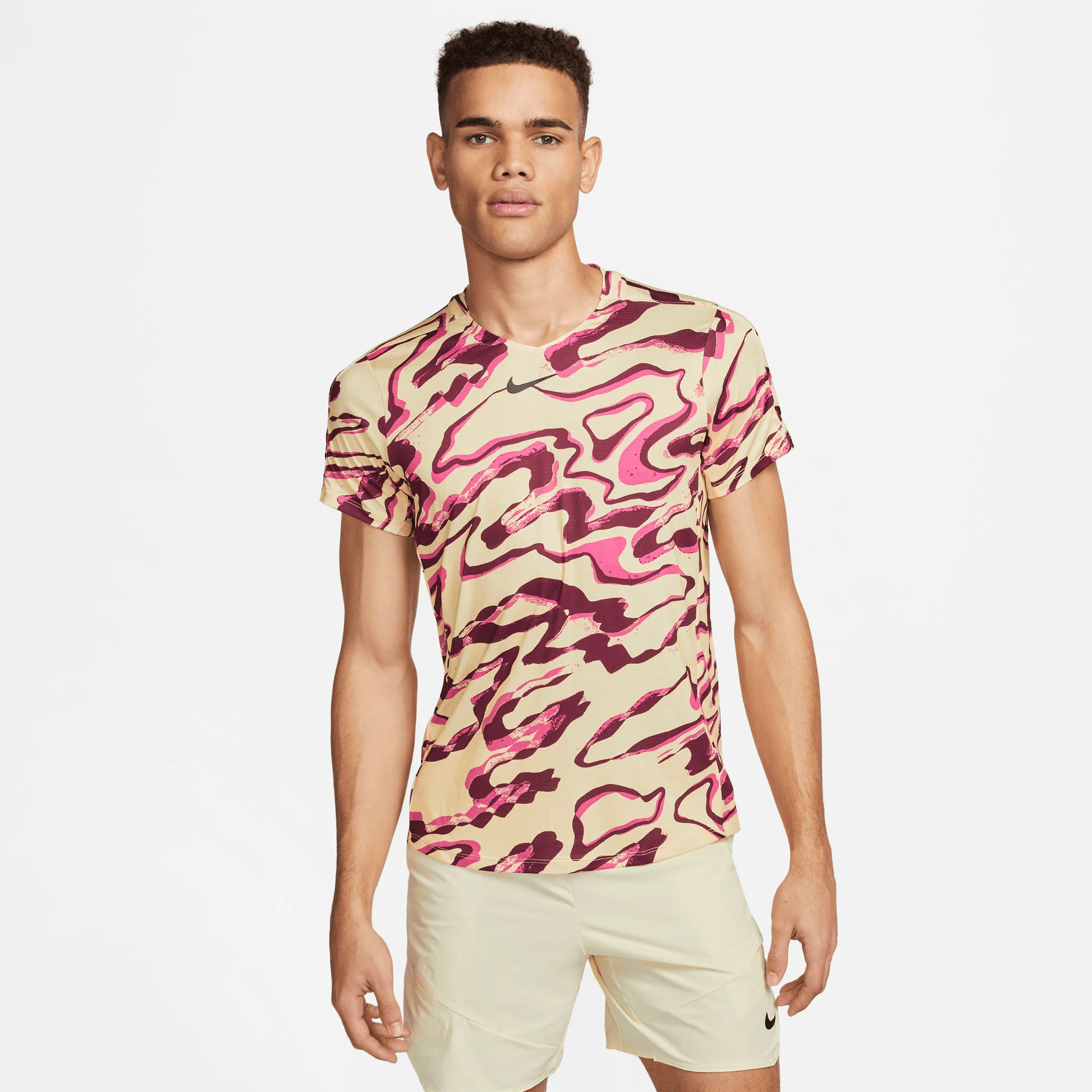 NikeCourt Dri-FIT Advantage Men's Printed Tennis Shirt