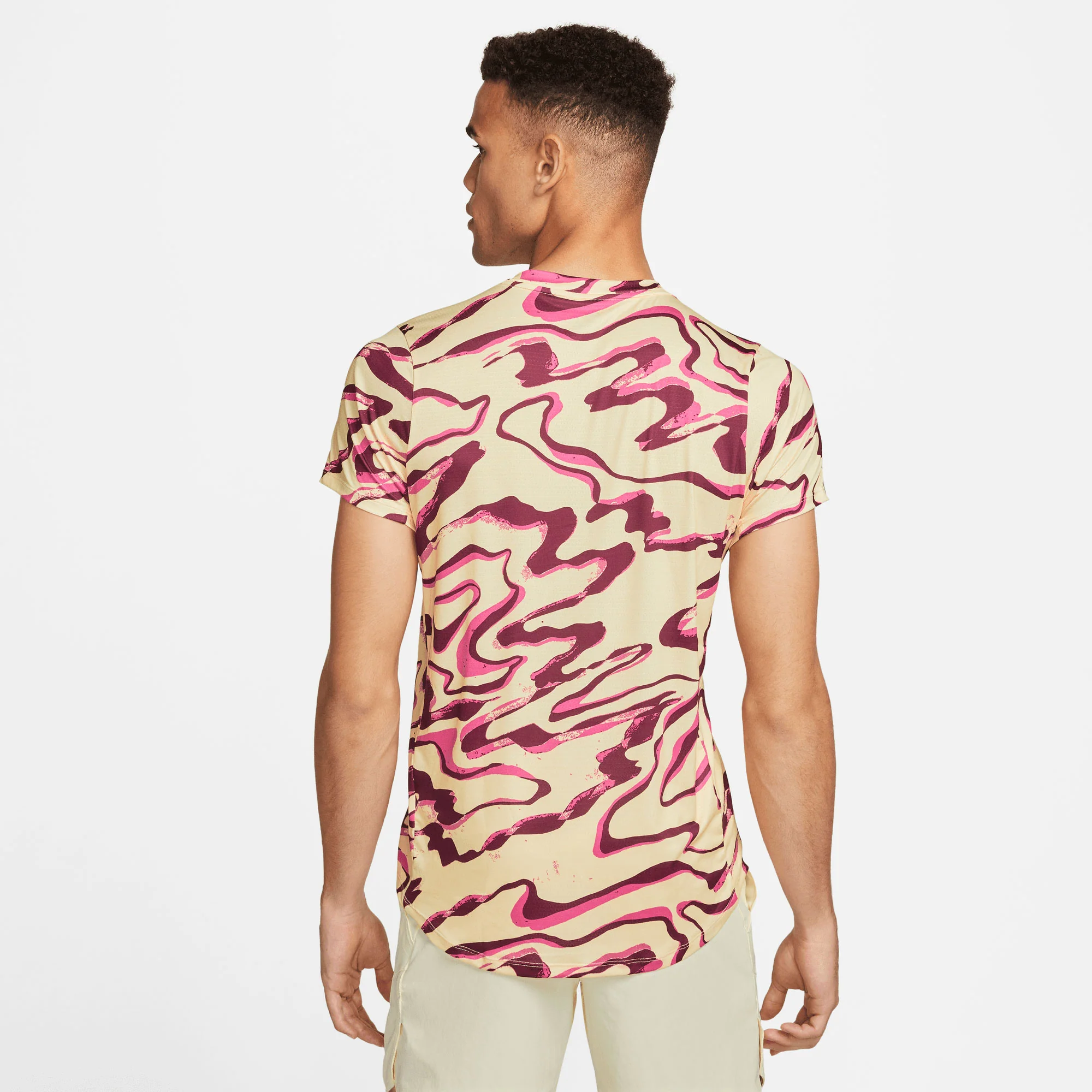 NikeCourt Dri-FIT Advantage Men's Printed Tennis Shirt - Image 2