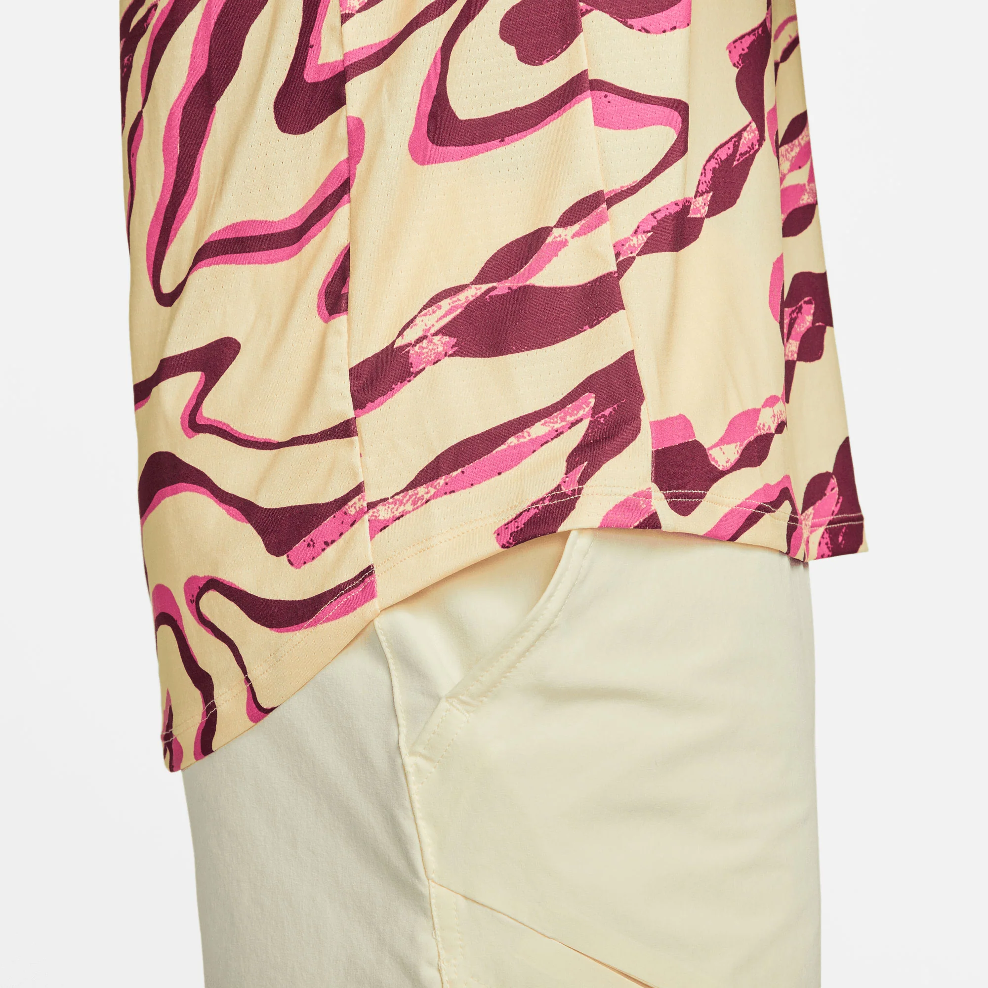 NikeCourt Dri-FIT Advantage Men's Printed Tennis Shirt - Image 4