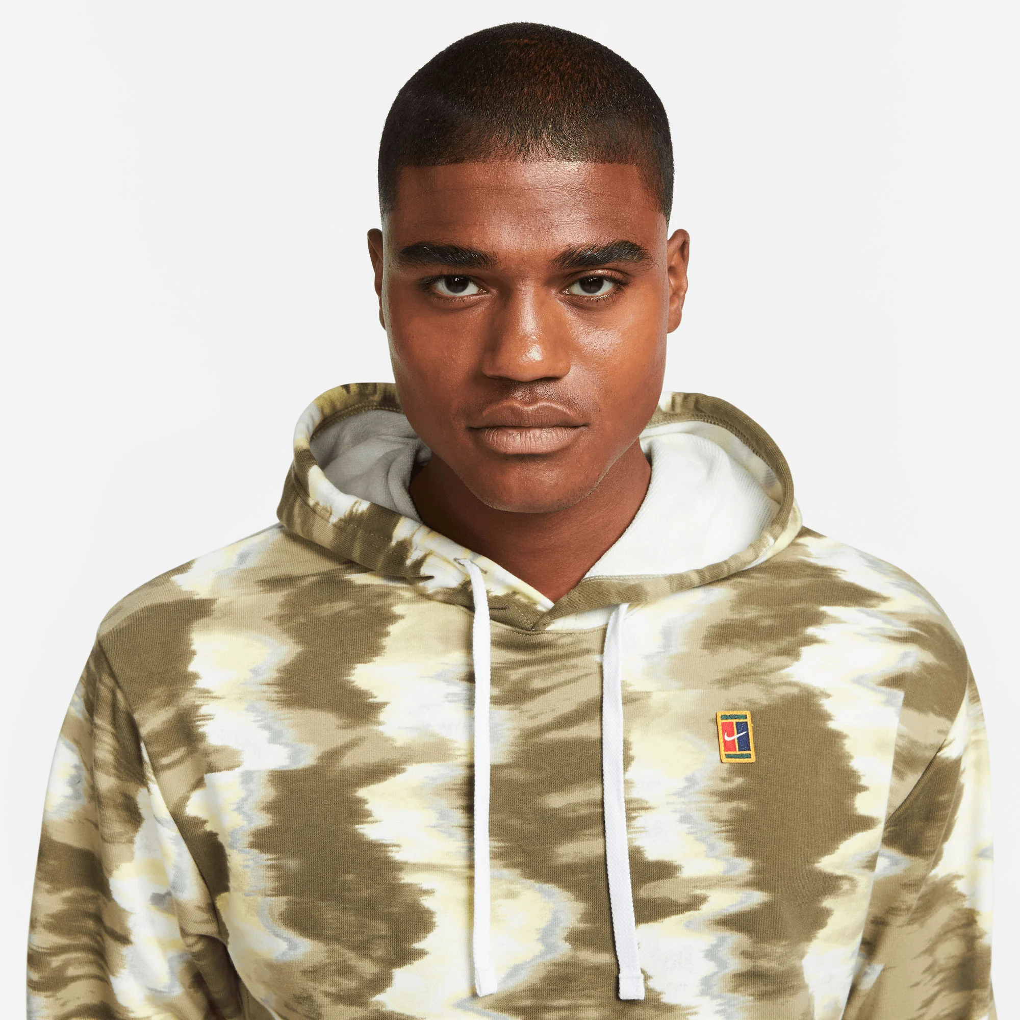 NikeCourt Dri-FIT Heritage Men's Fleece Printed Tennis Hoodie - Image 3