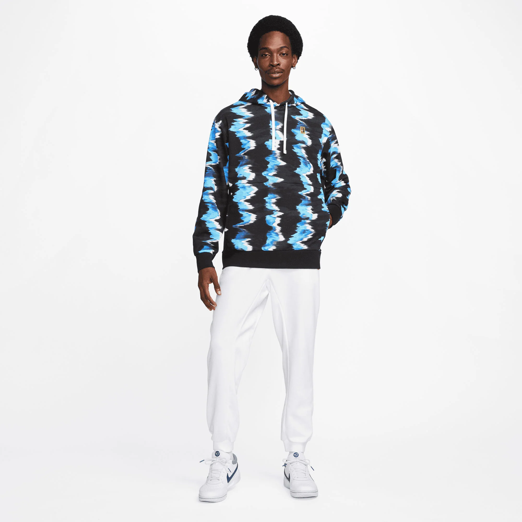 NikeCourt Dri-FIT Heritage Men's Fleece Printed Tennis Hoodie - Image 6