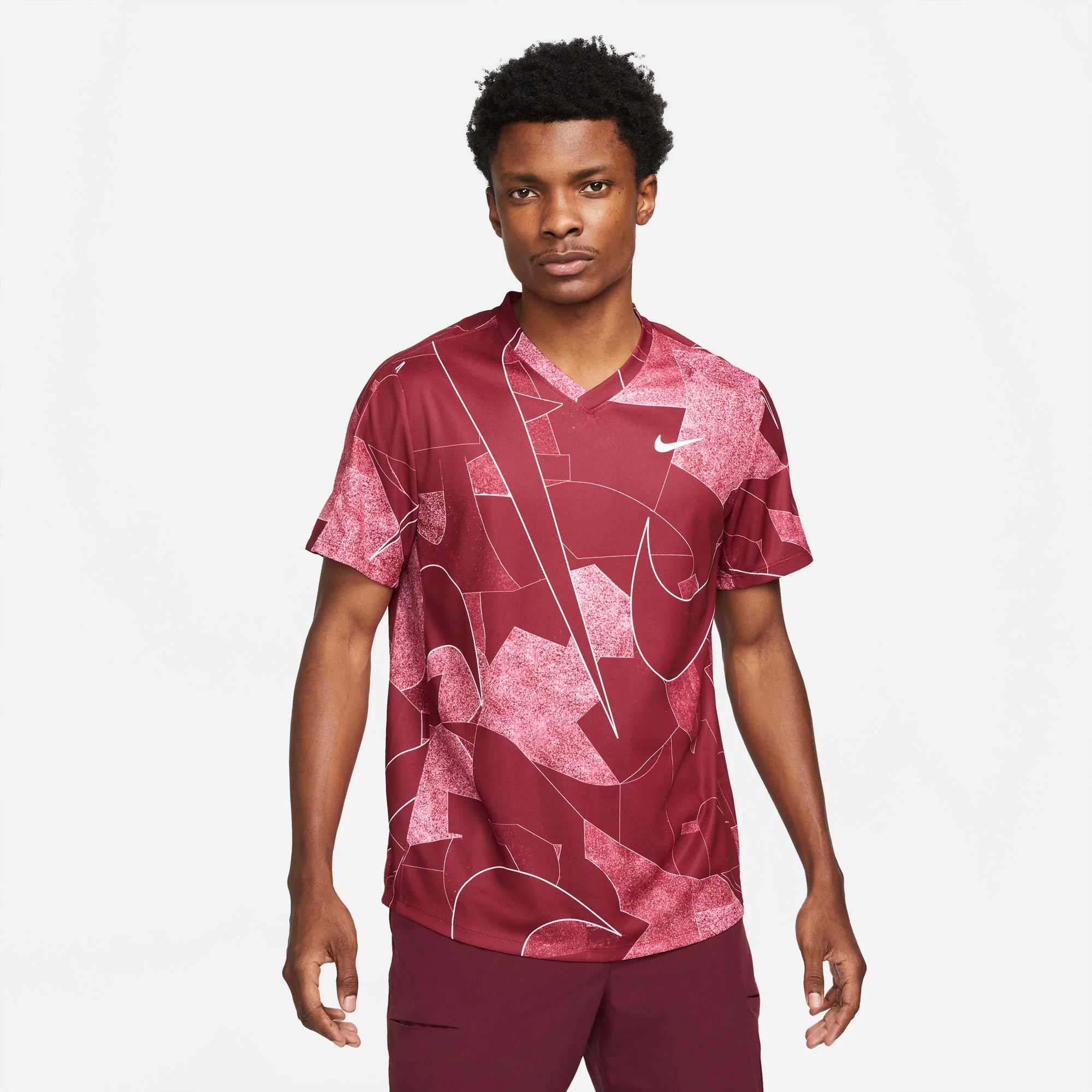 NikeCourt Dri-FIT Victory Men's Printed Tennis Shirt