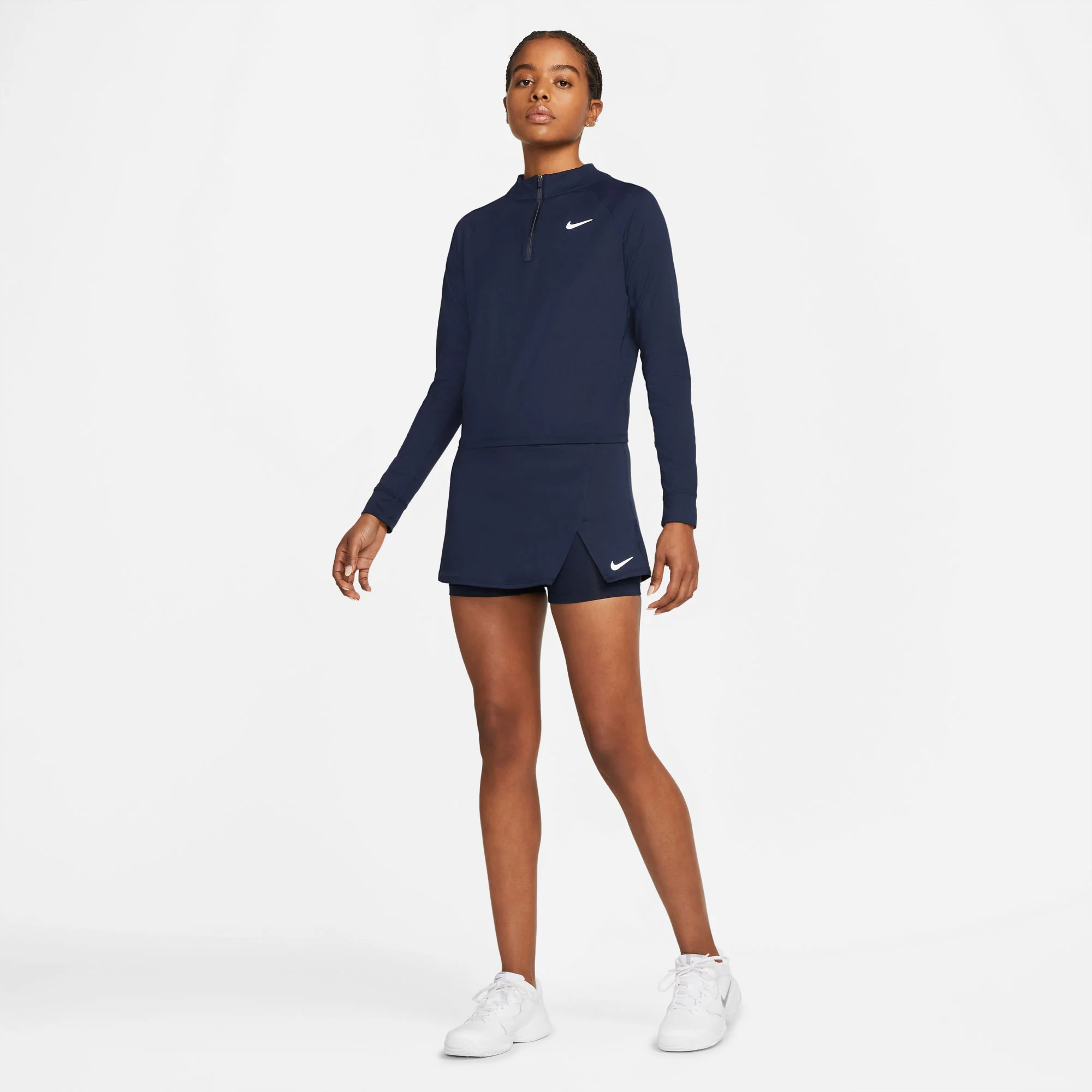 NikeCourt Dri-FIT Victory Women's Long-Sleeve Half-Zip Tennis Top - Image 3