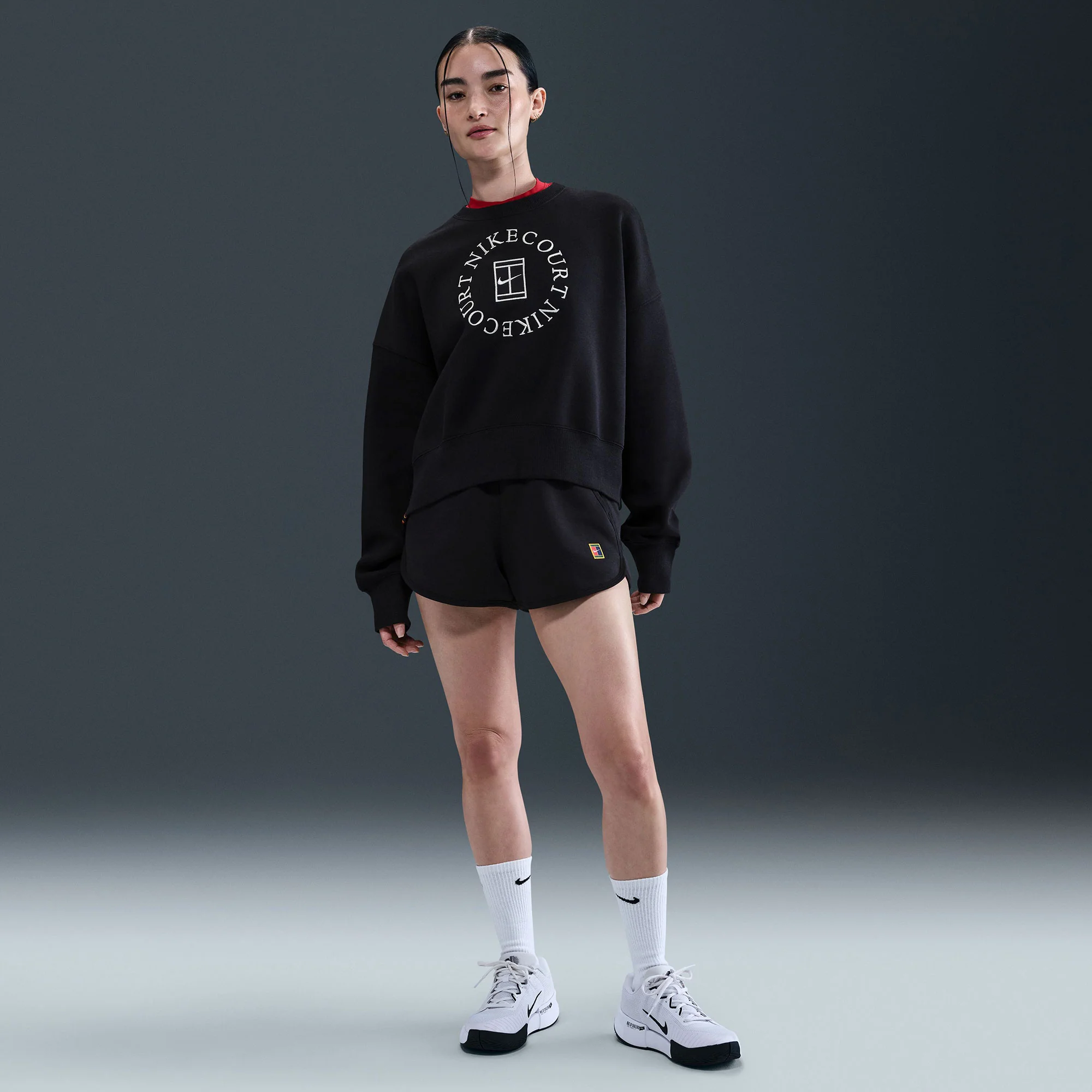 NikeCourt Heritage Women's Fleece Oversized Tennis Sweater - Image 4