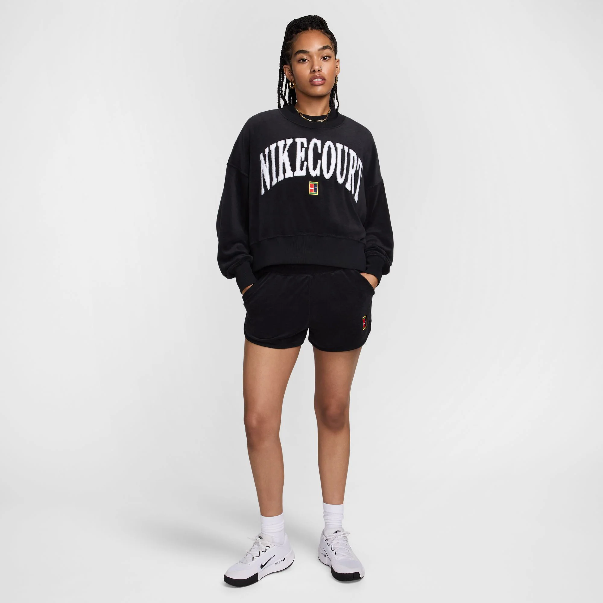 NikeCourt Heritage Women's Oversized Graphic Tennis Sweater - Image 5