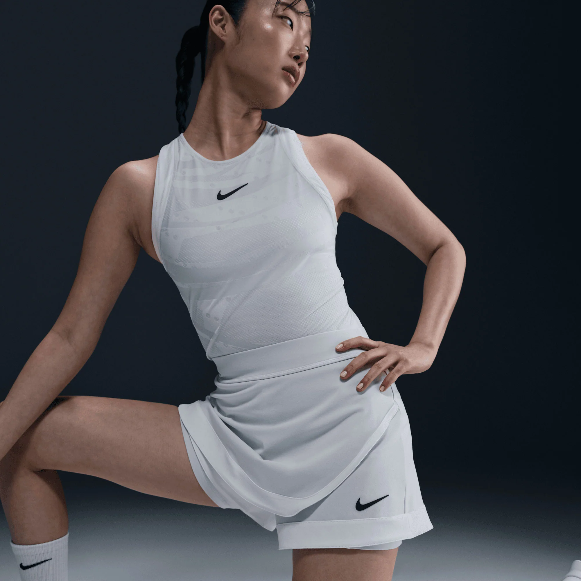 NikeCourt Slam Melbourne Women's Dri-FIT High-Waisted Tennis Skort - Image 5