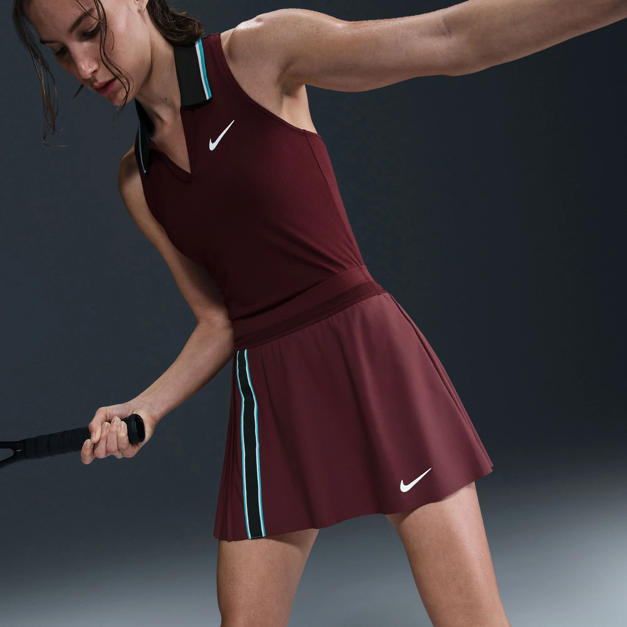 NikeCourt Slam RG Women's Dri-FIT High-Waisted Tennis Skirt - Image 5