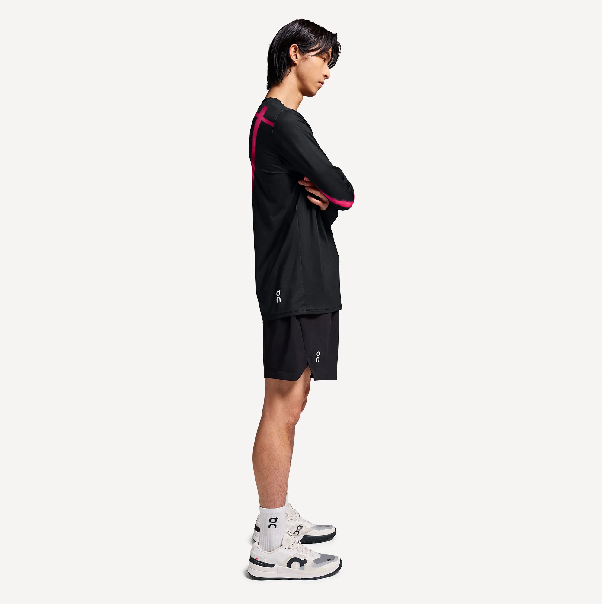 On Court Men's Long Sleeve Tennis Shirt - Image 6