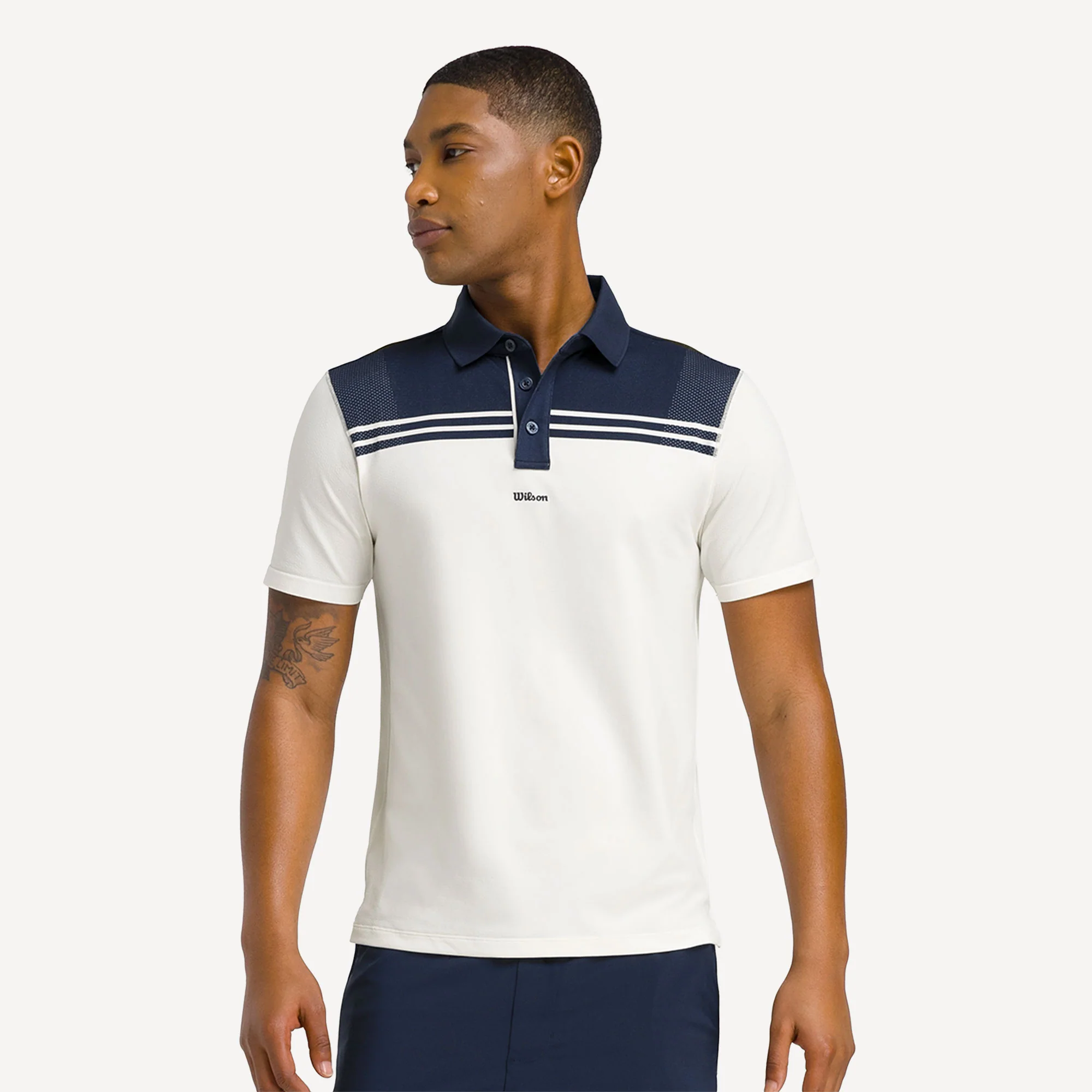 Wilson All Seasons Men's Stripe Tennis Polo