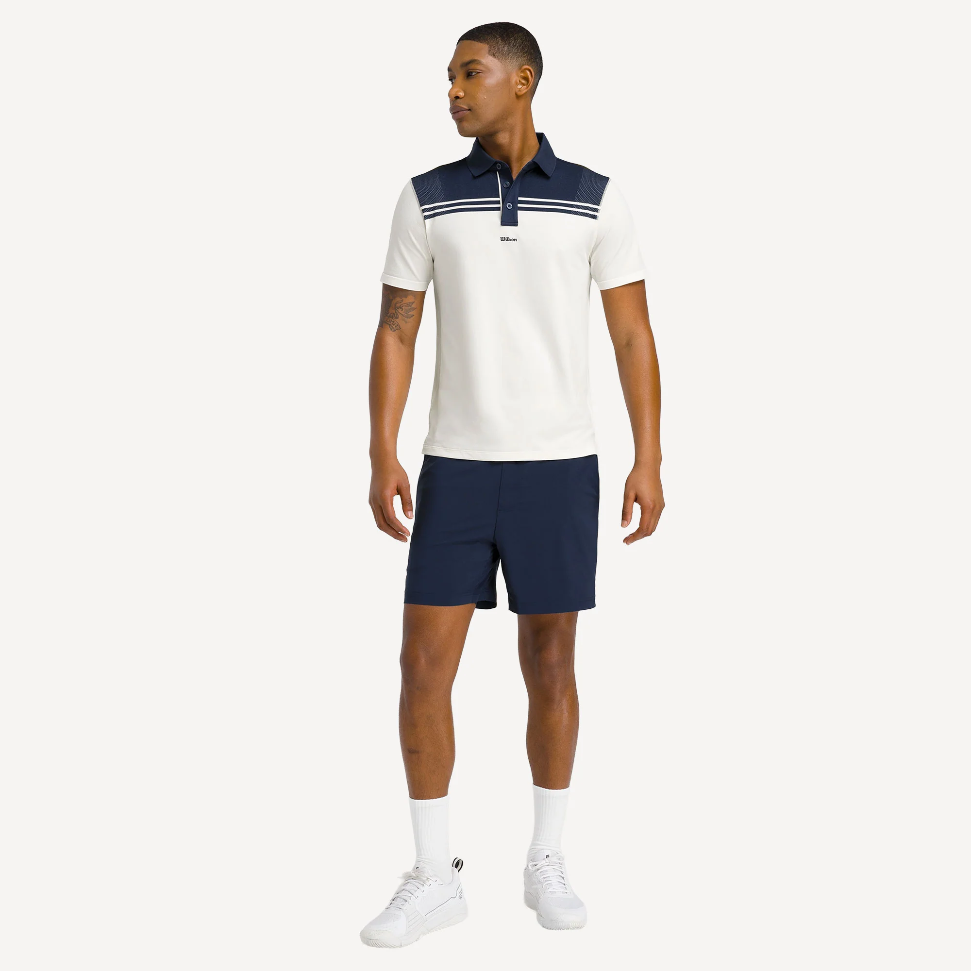 Wilson All Seasons Men's Stripe Tennis Polo - Image 6