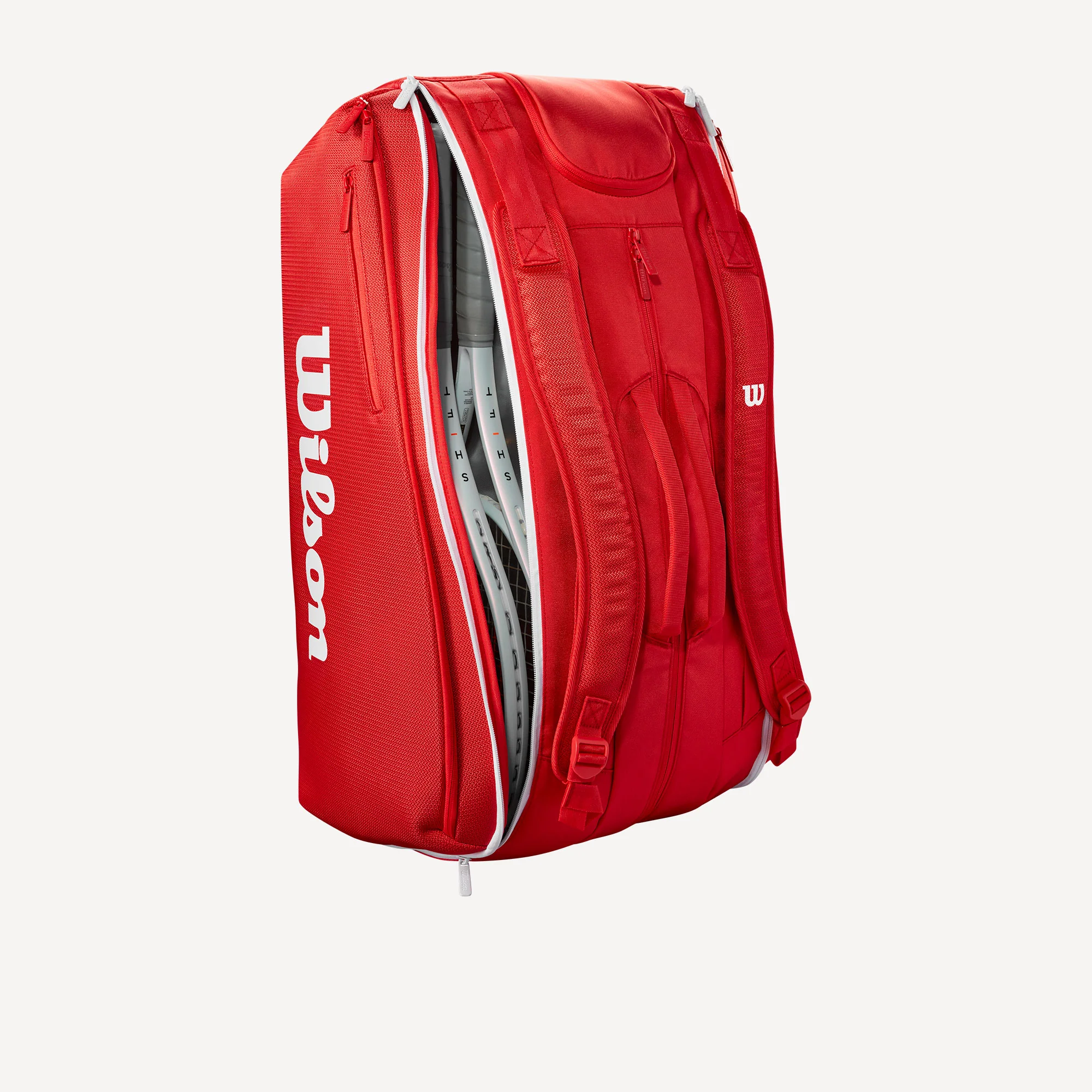Wilson Super Tour Red 15 Racket Tennis Bag - Image 4