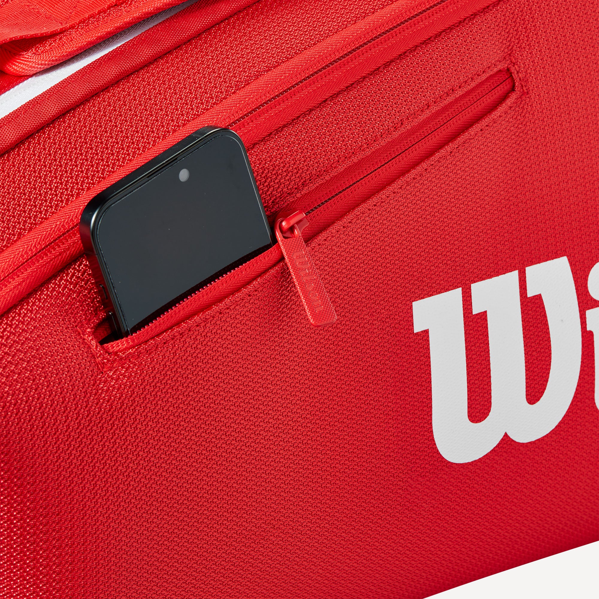 Wilson Super Tour Red 6 Racket Tennis Bag - Image 5