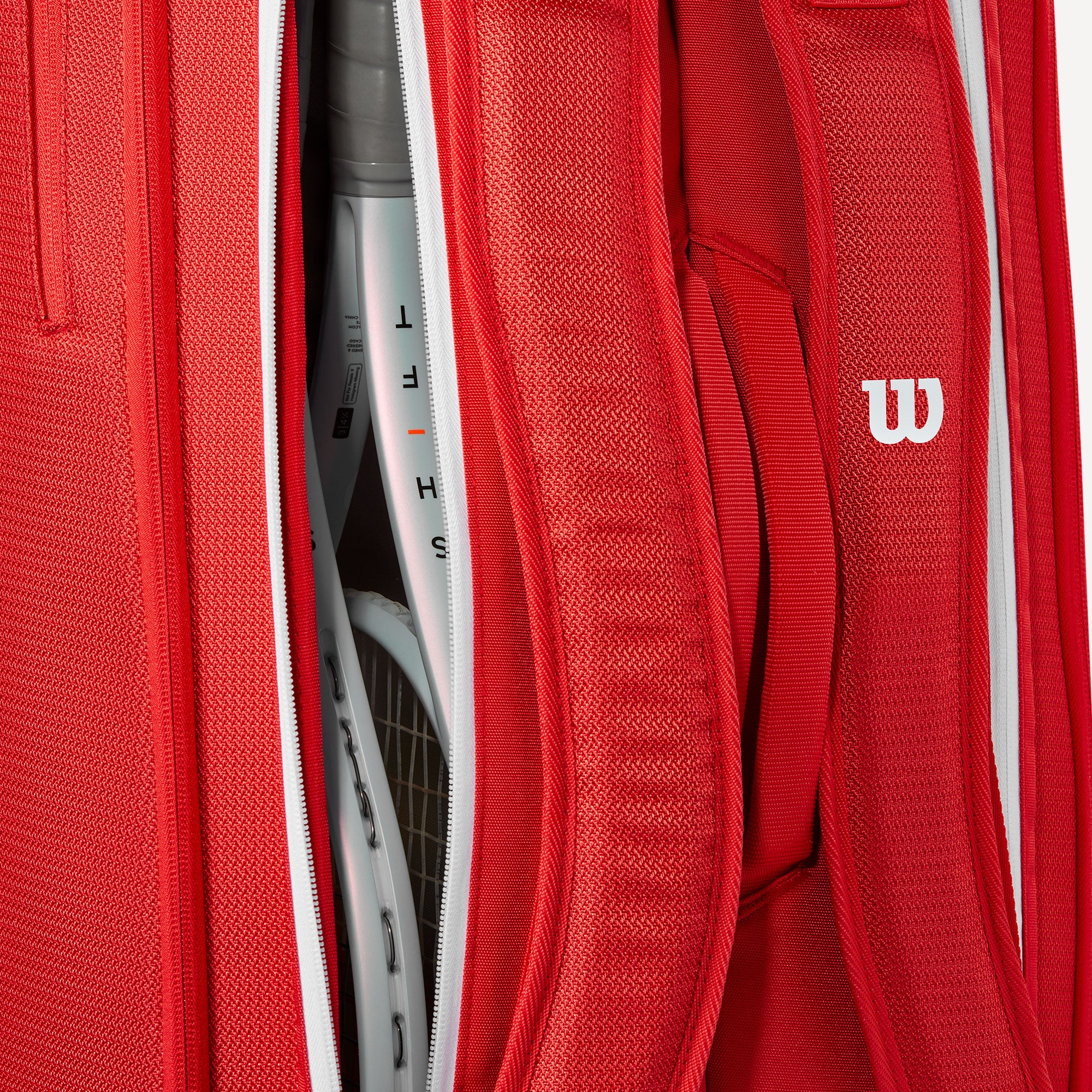 Wilson Super Tour Red 9 Racket Tennis Bag - Image 8
